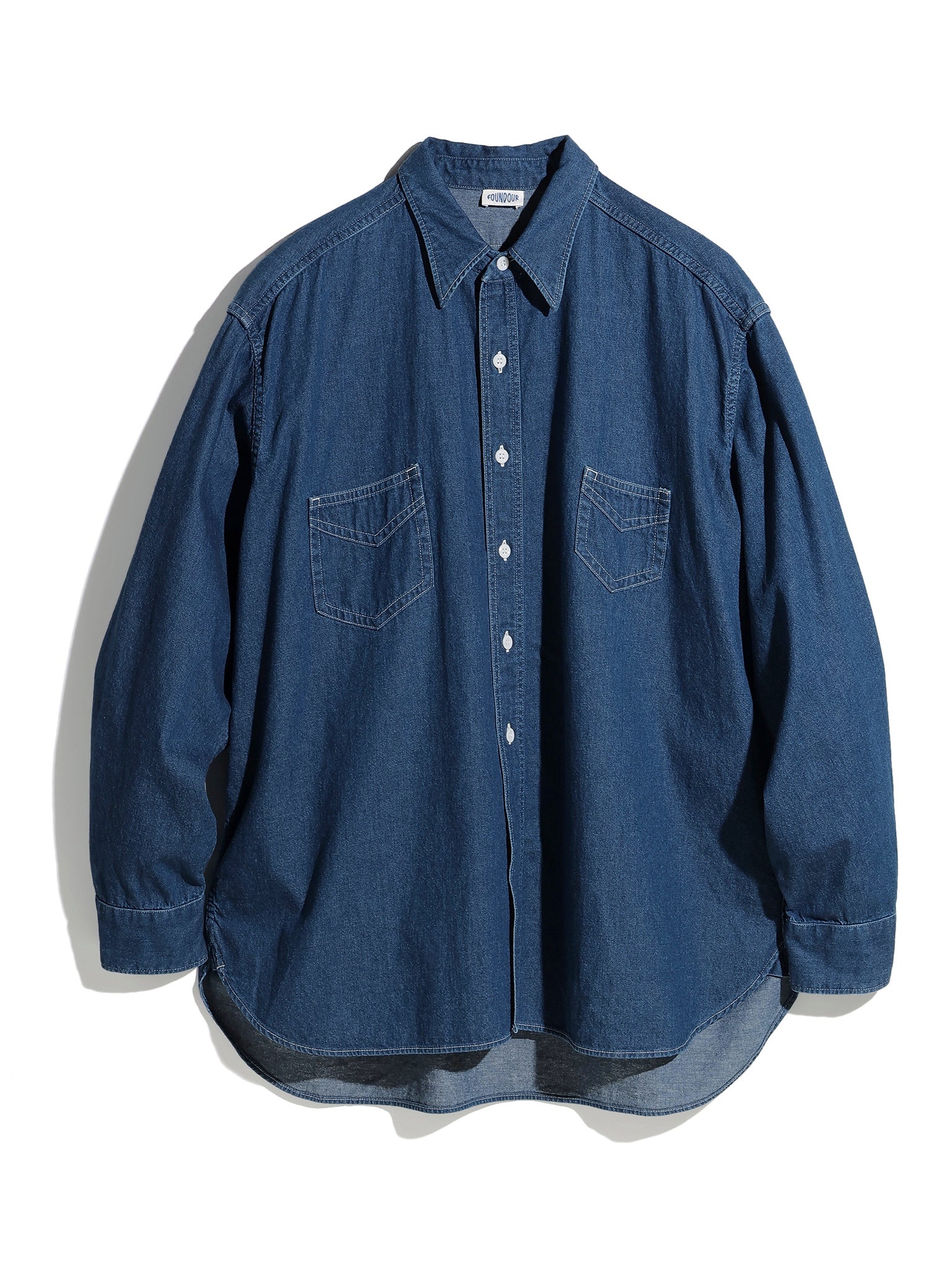 FOUNDOUR DENIM SHIRT ONE WASH | CASANOVA&CO (カサノヴァアンドコー