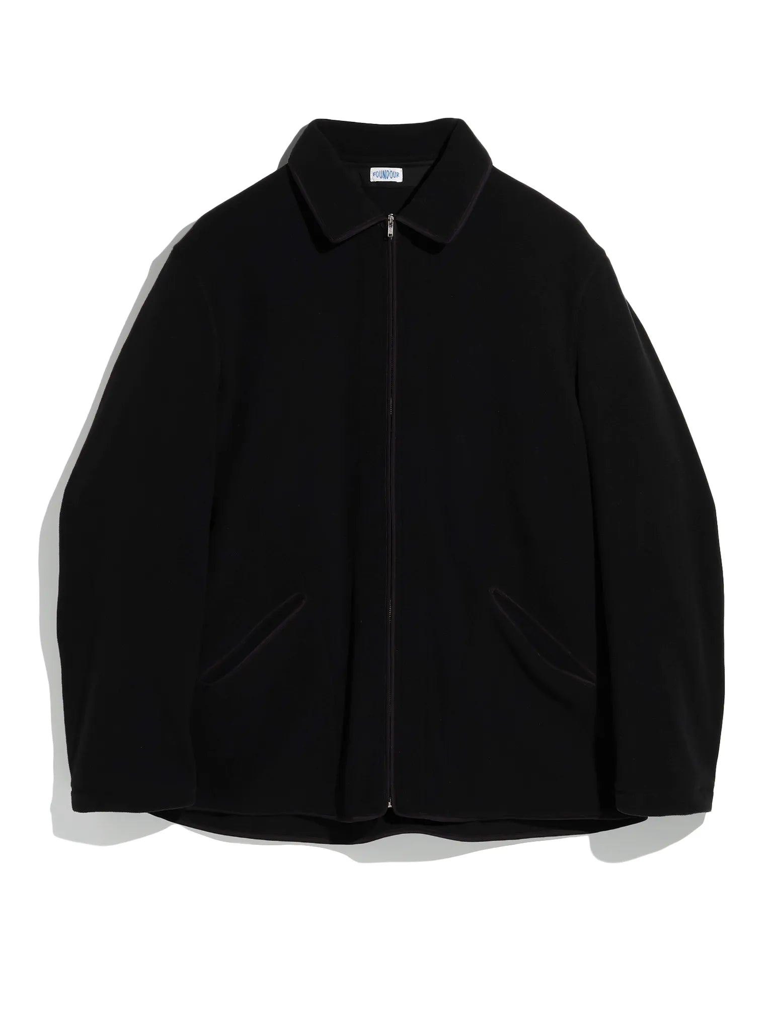 FOUNDOUR FLEECE ZIP BLOUSON BLACK | CASANOVA&CO (カサノヴァ