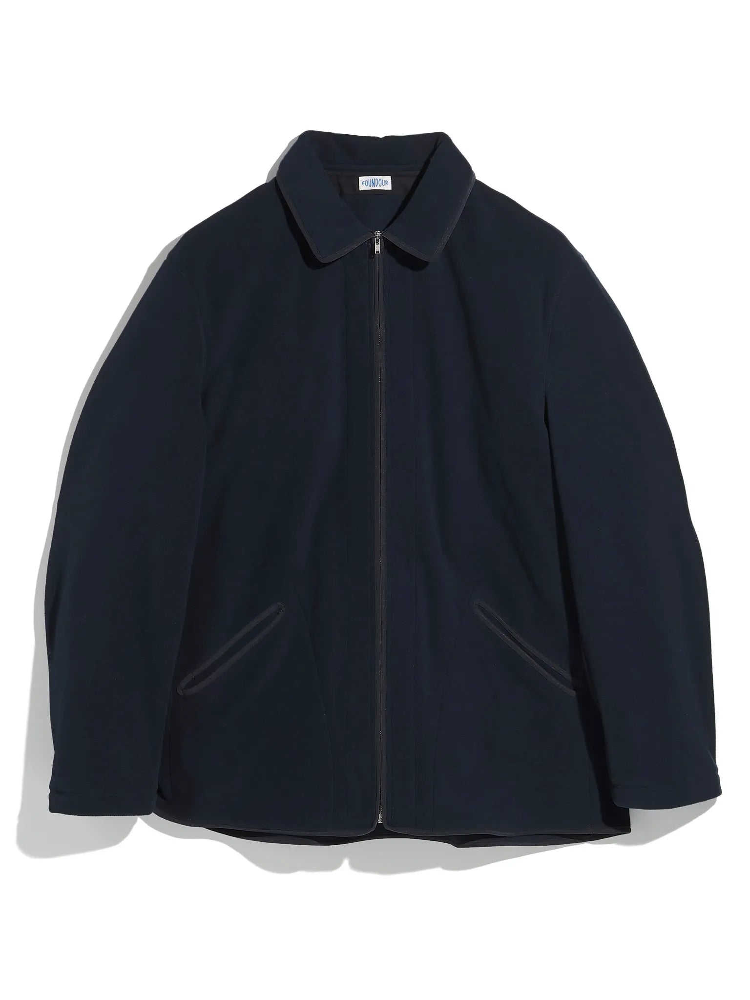 FOUNDOUR FLEECE ZIP BLOUSON NAVY | CASANOVA&CO (カサノヴァアンド
