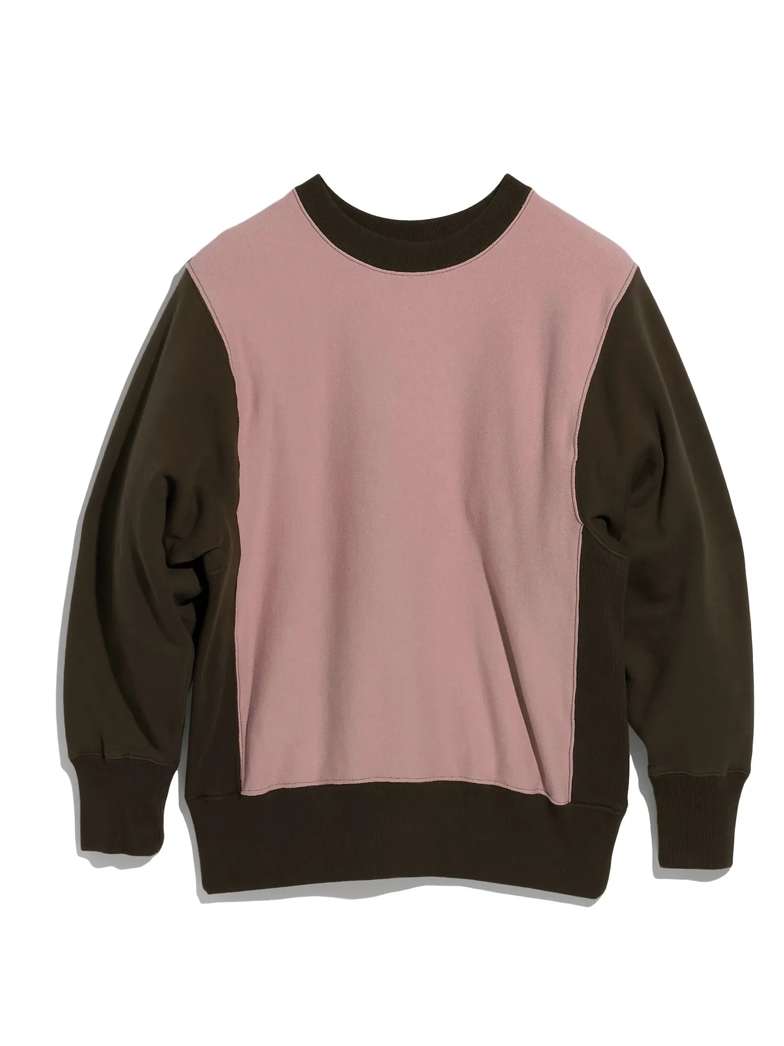 FOUNDOUR SWEAT SHIRT PINK/KHAKI | CASANOVA&CO Online Store