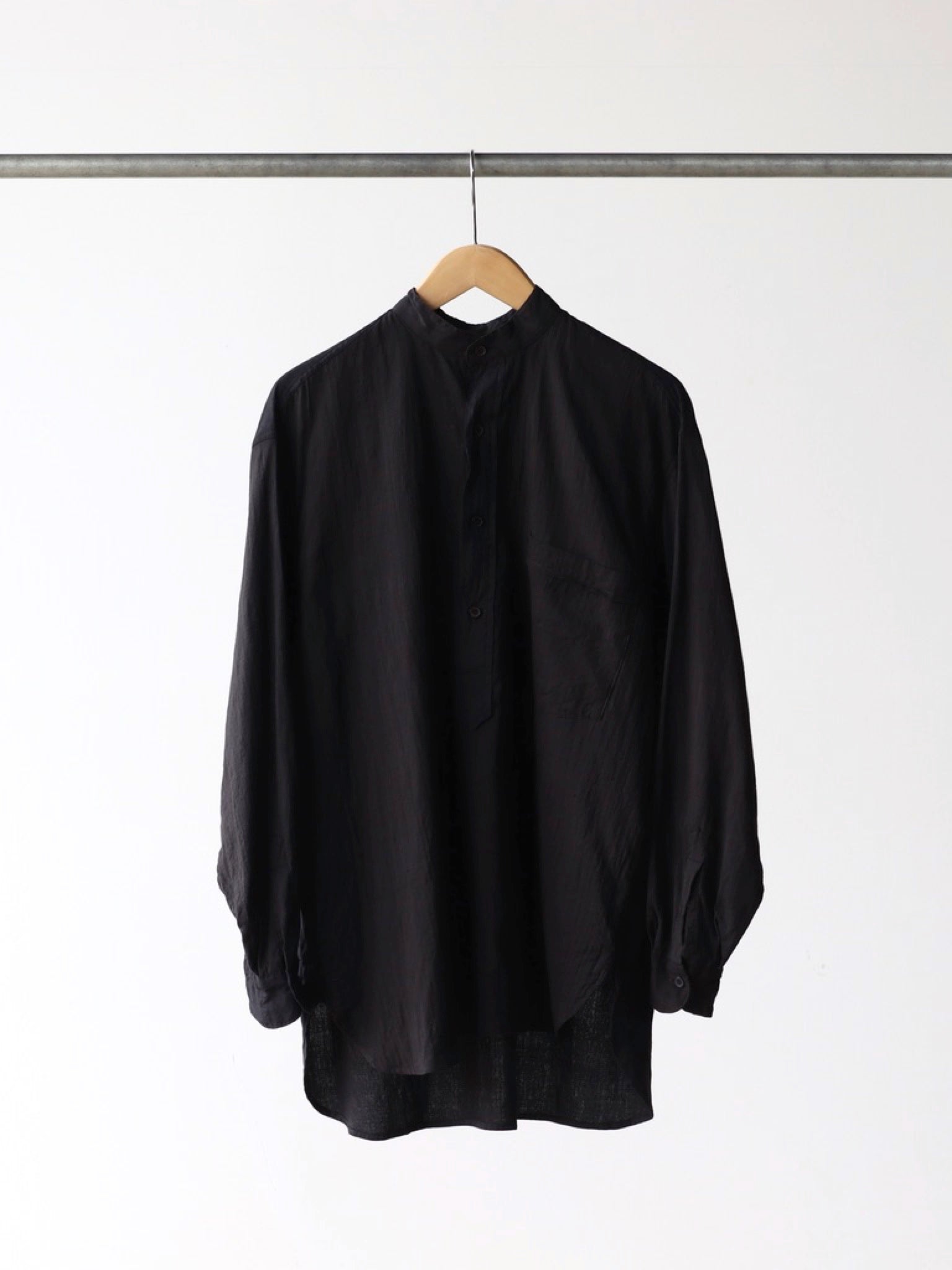 COMOLI モスリン プルオーバーシャツ Black | CASANOVAu0026CO (カサノヴァアンドコー) オンライン通販サイト 3 / Black