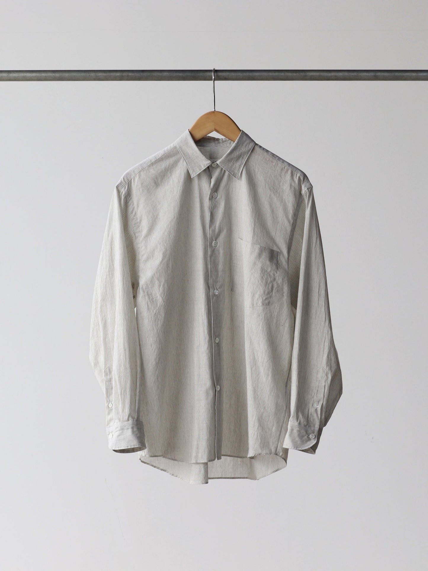 comoli-khadiコットン-コモリシャツ-stripe-1