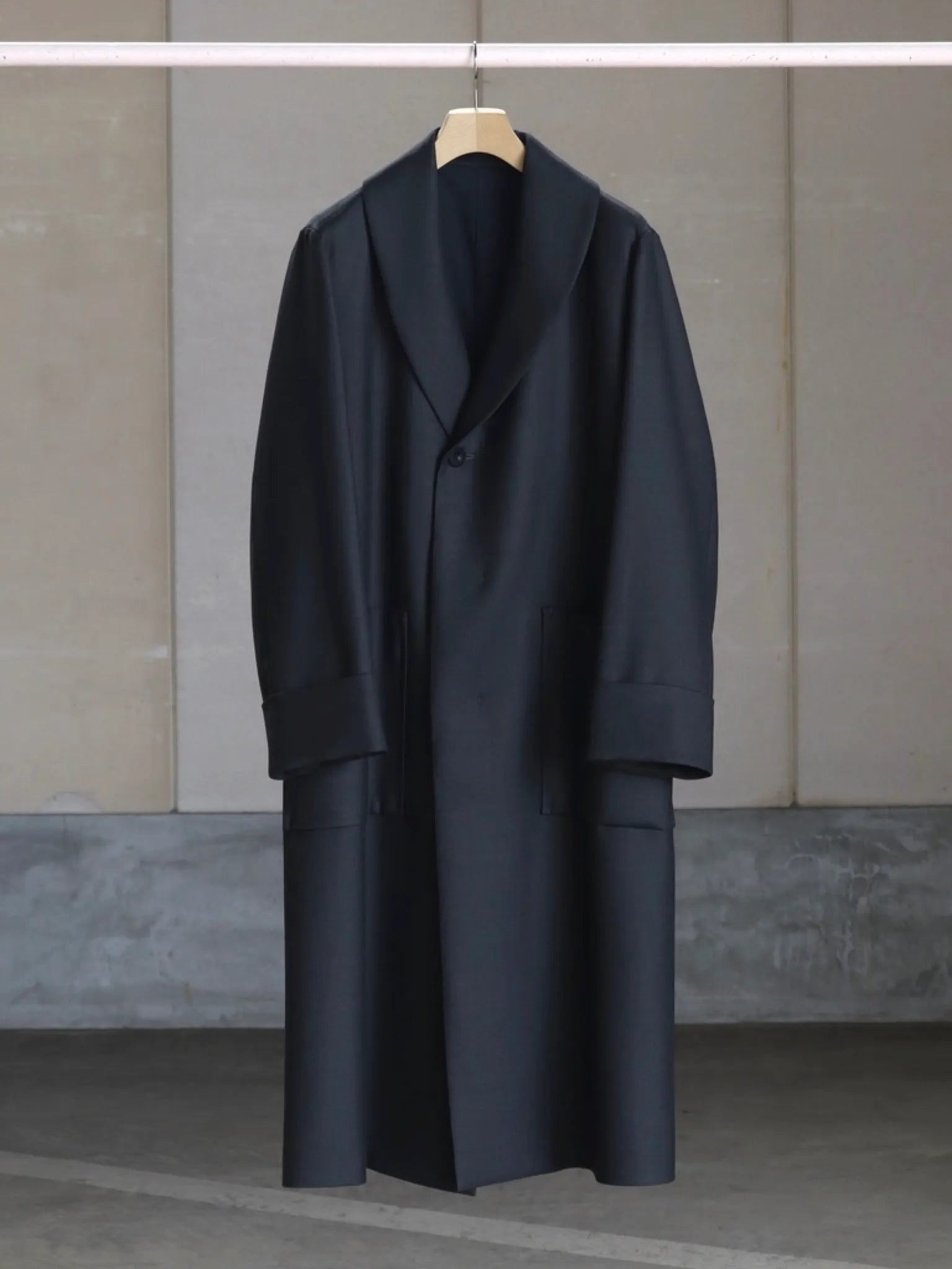 ジャケット・アウター IRENISA REVERSIBLE SHAWL COLLAR COAT イレニサのリバーシブル ショールカラーコート | HUES 福岡