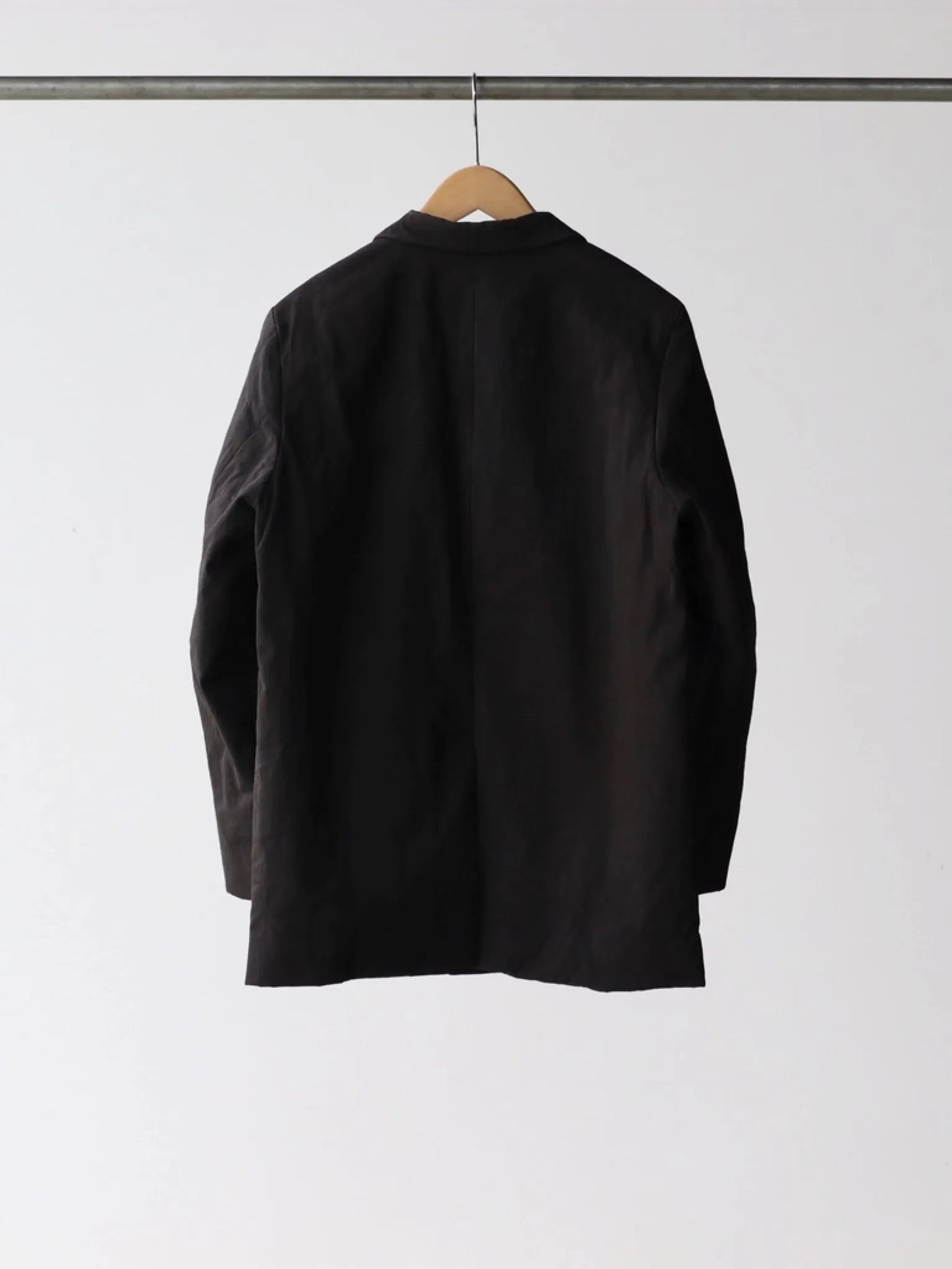 山内-泥染超強撚ギャバ-中綿入りセミロングジャケット-doro-9