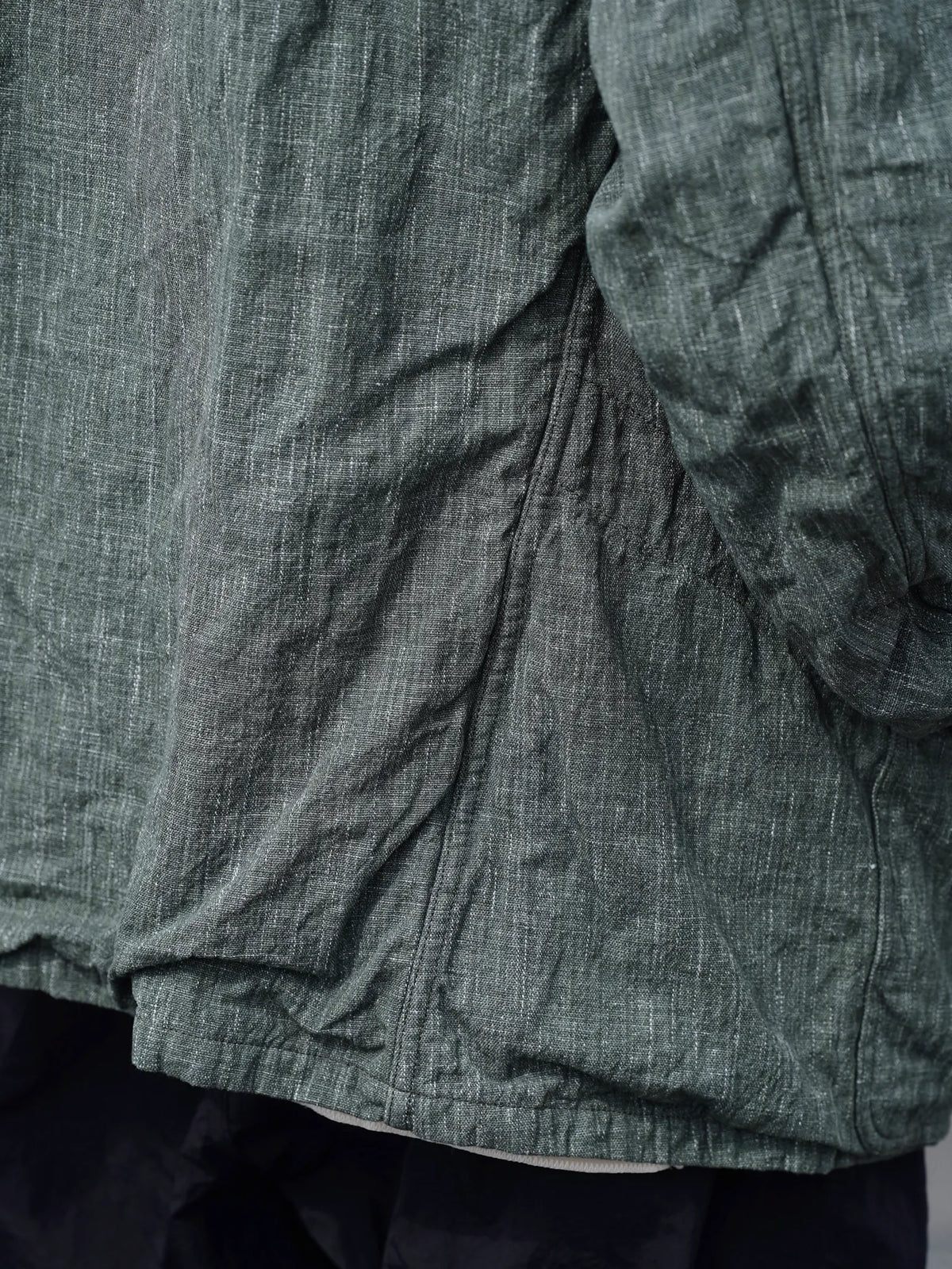 THE NULABEL | HANK DYED COVERALLS OLIVE/GREY