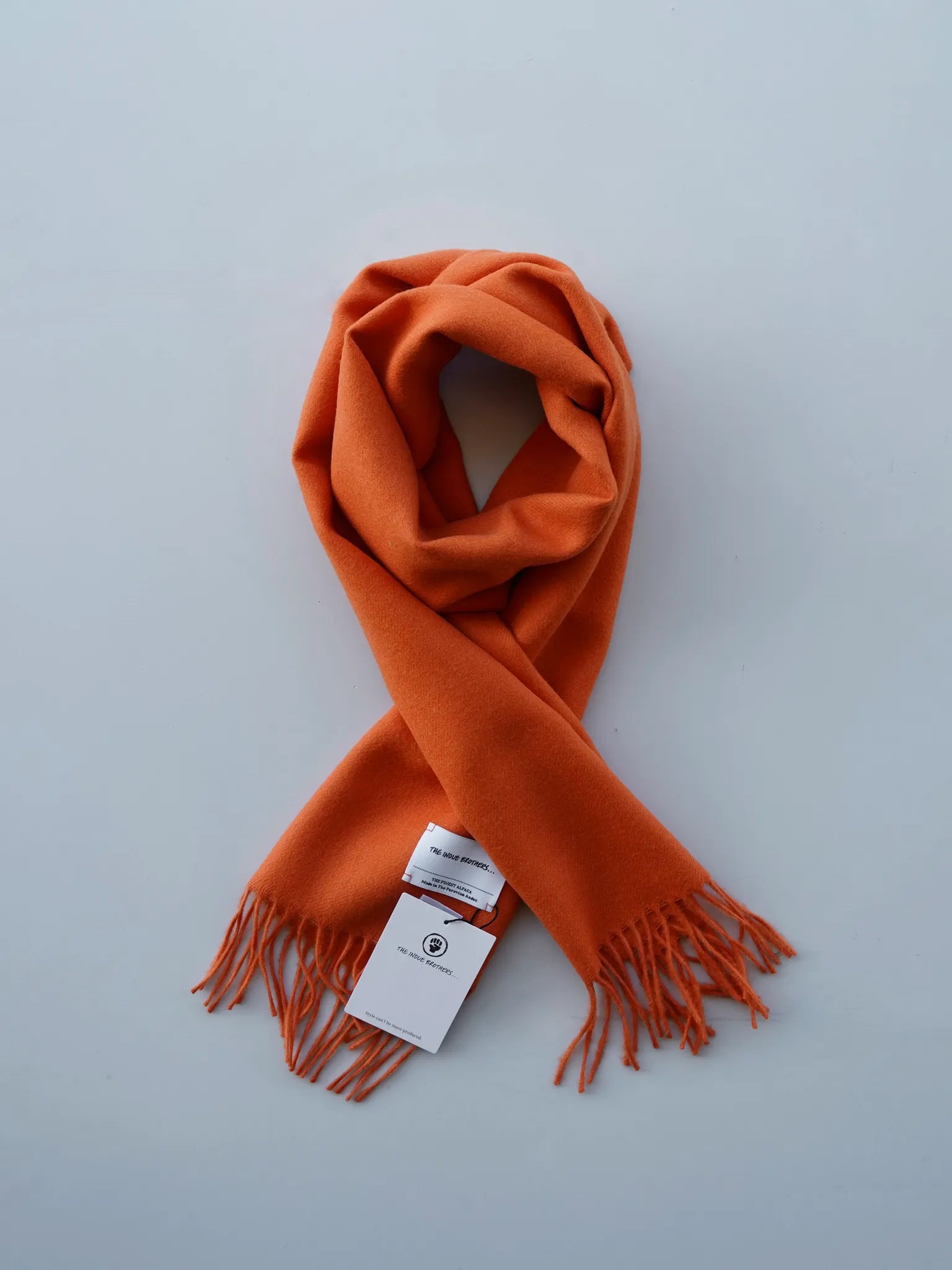 THE INOUE BROTHERS Brushed Scarf オレンジ THE INOUE BROTHERS Brushed Scarf Orange | CASANOVA&CO (カサノヴァ