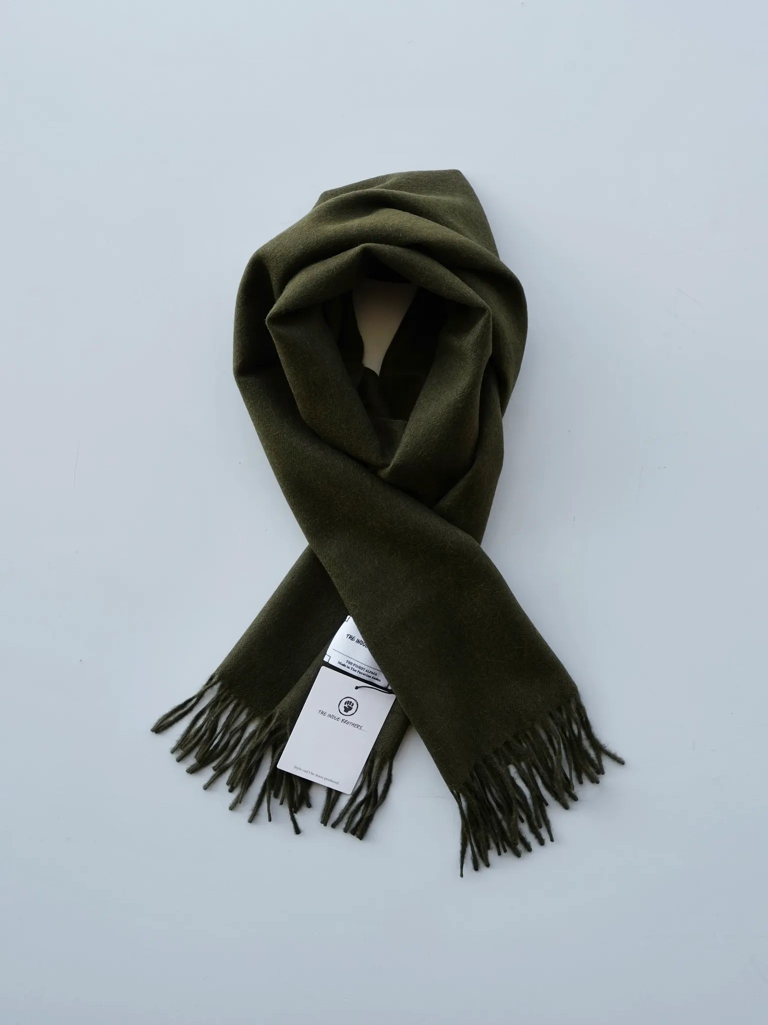 THE INOUE BROTHERS Brushed Scarf Khaki | CASANOVA&CO (カサノヴァ
