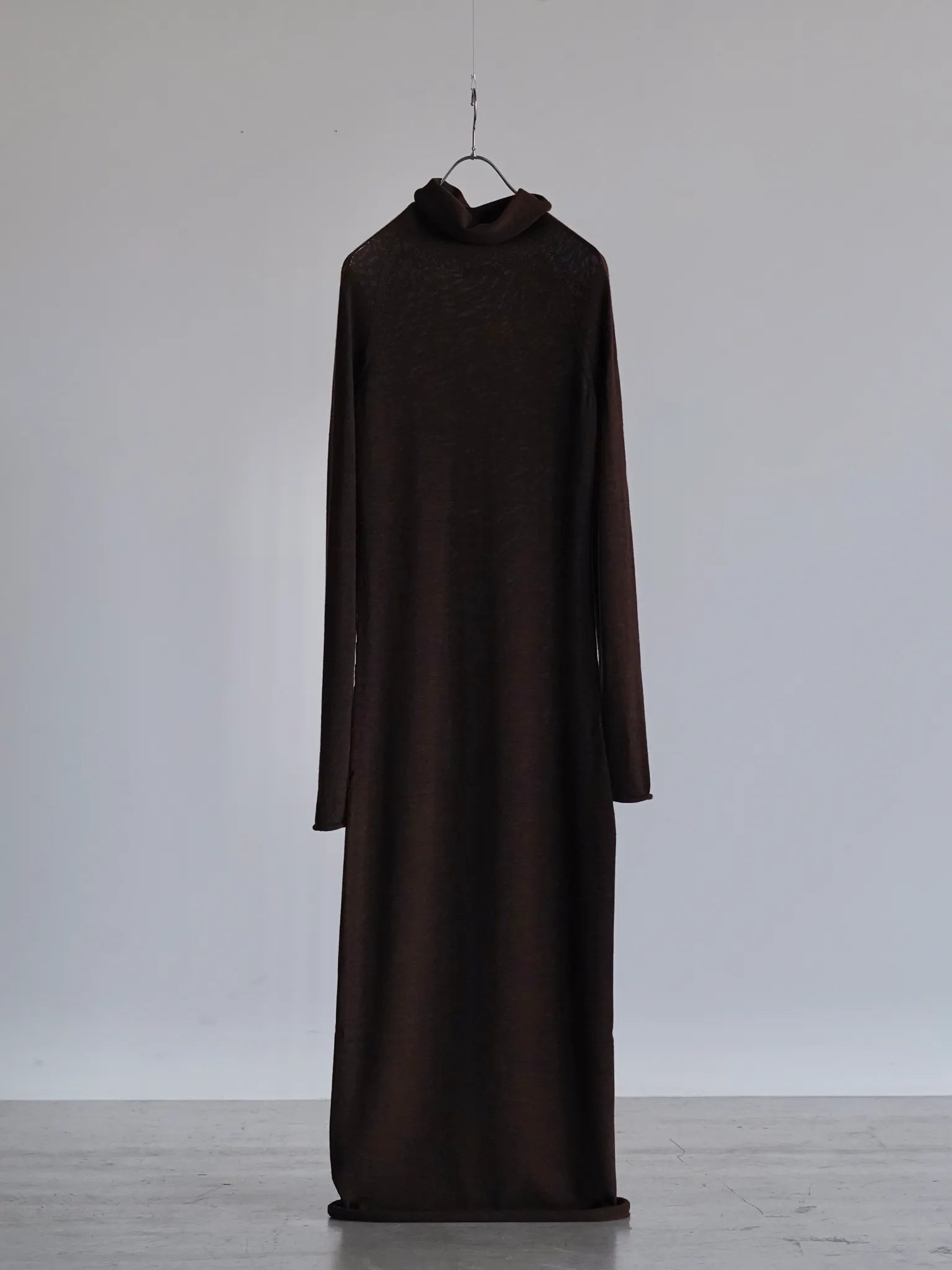 KAKAN WG HIGHNECK DRESS Dark Brown | CASANOVA&CO (カサノヴァアンド
