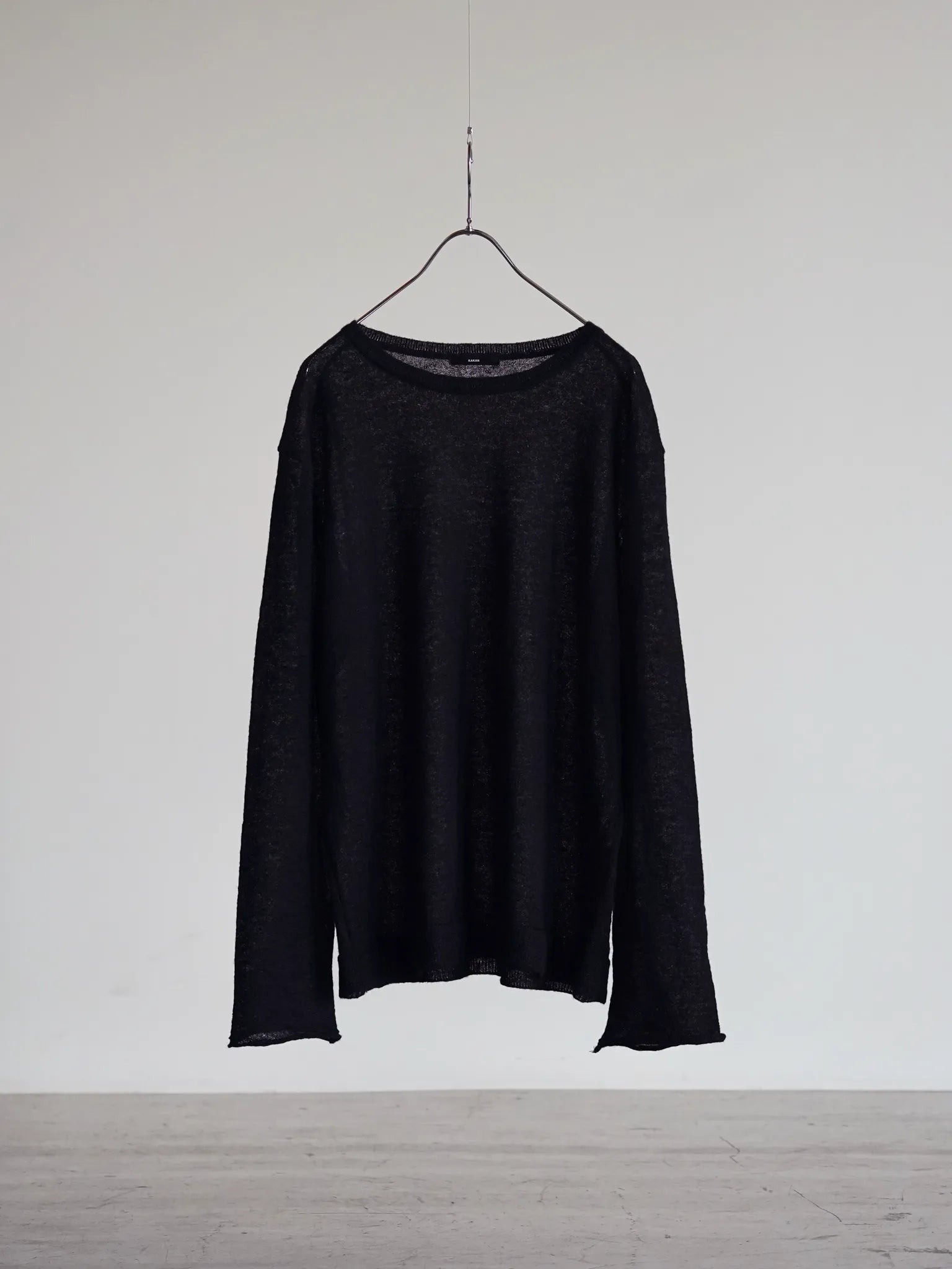 KAKAN CREWNECK MOHAIR PULLOVER Black | CASANOVA&CO (カサノヴァ