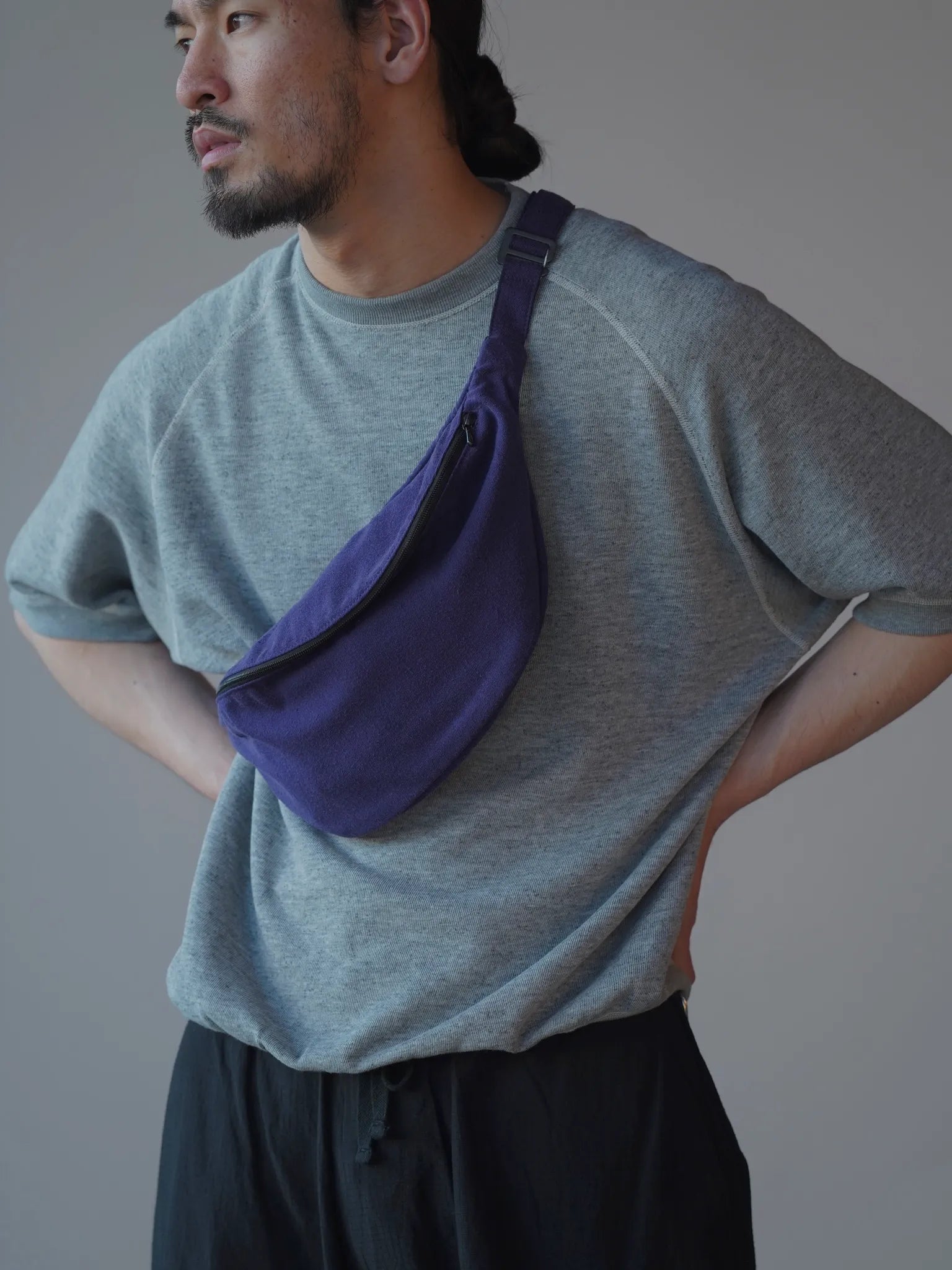 新品未使用定価37400円 25SS COMOLI シルクネップ ウエストバッグ COMOLI (コモリ) シルクネップ ウエストバッグ