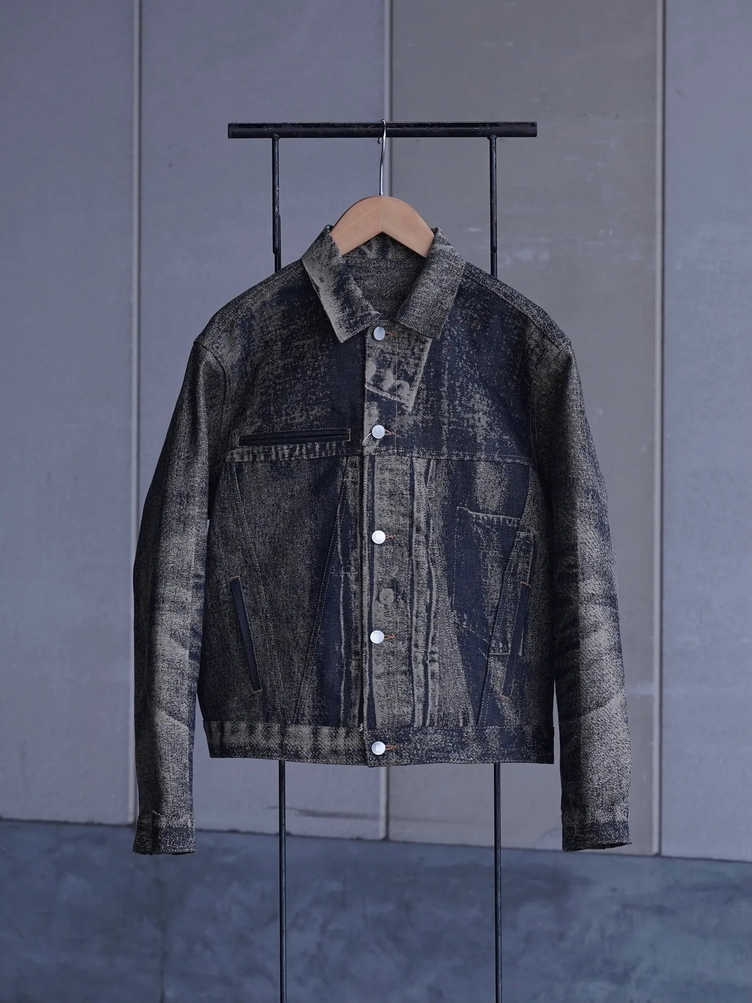 daisuke tanabe x-ray jacuard denim jacket x-ray jacuard