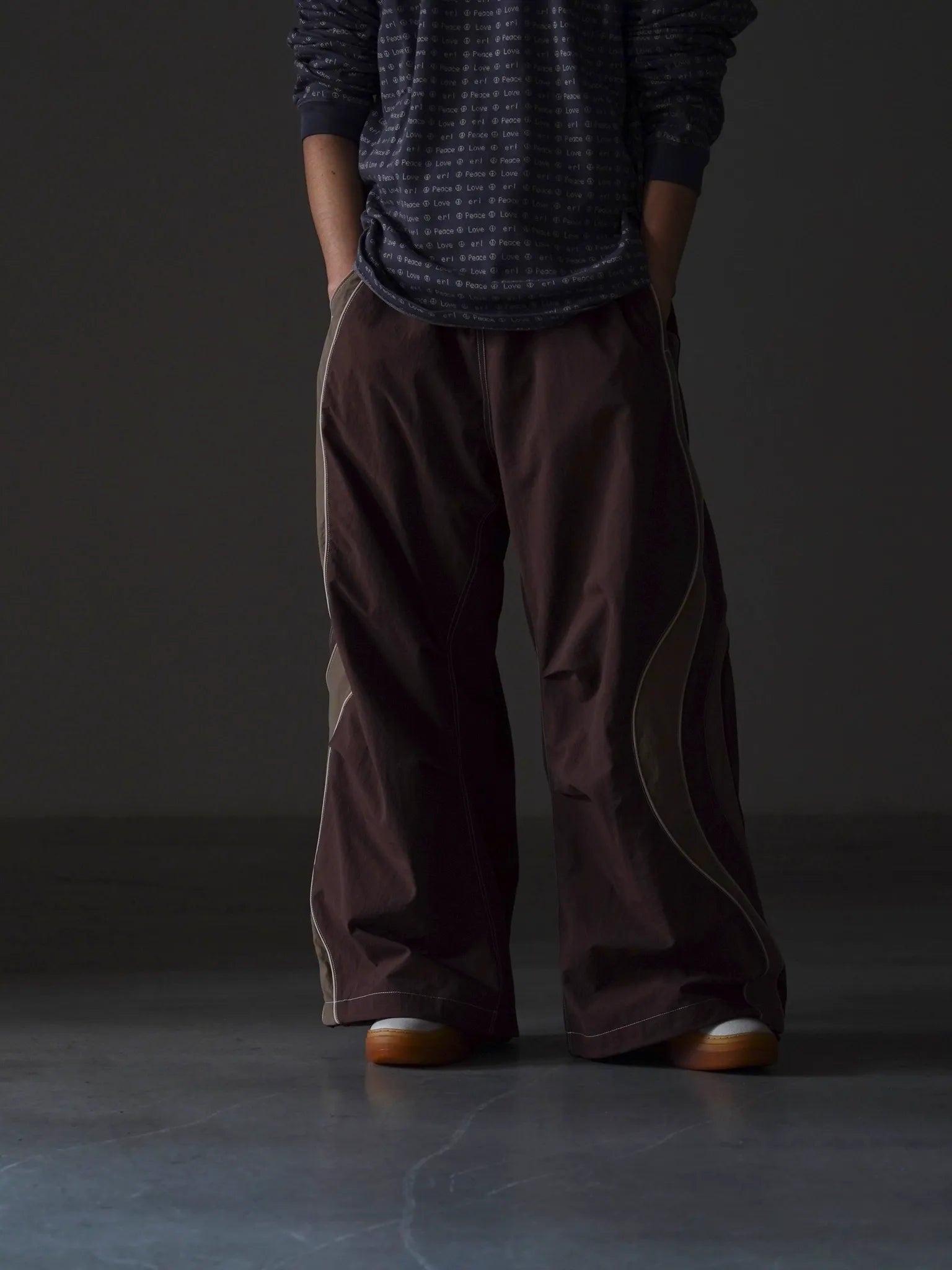 ERL UFO TRACK PANTS BROWN | CASANOVA&CO (カサノヴァアンドコー
