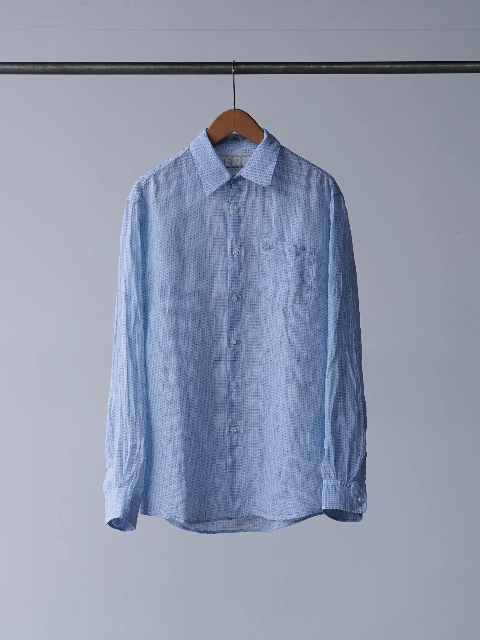 ERL PLAID SHIRT BLUE | CASANOVA&CO Online Store