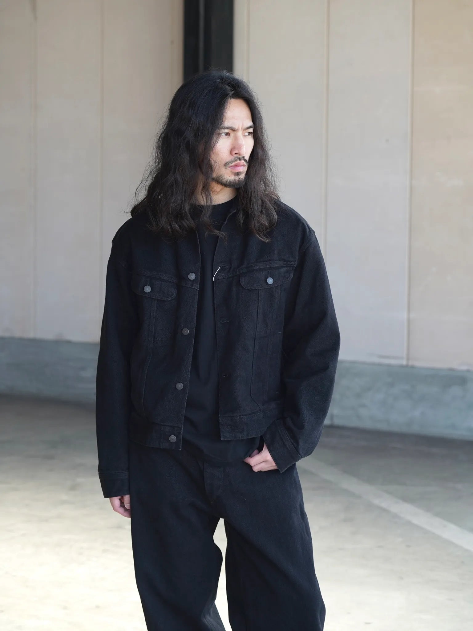 COMOLI ブラックデニム ジャケット BLACK | CASANOVA&CO (カサノヴァ