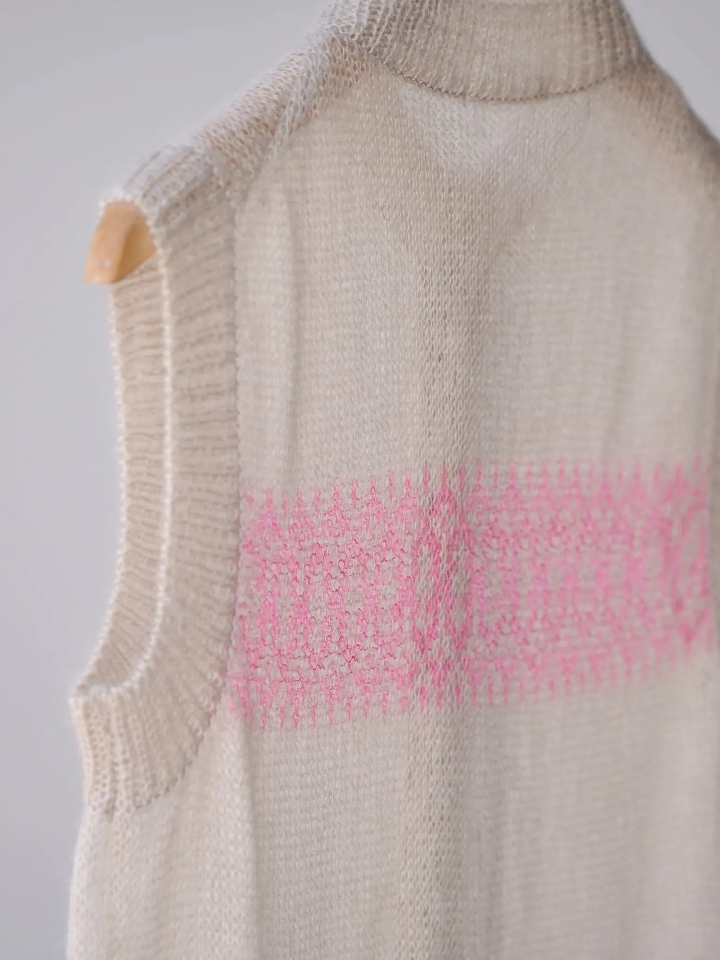 KAKAN | BABY MOHAIR VEST Pink Beige