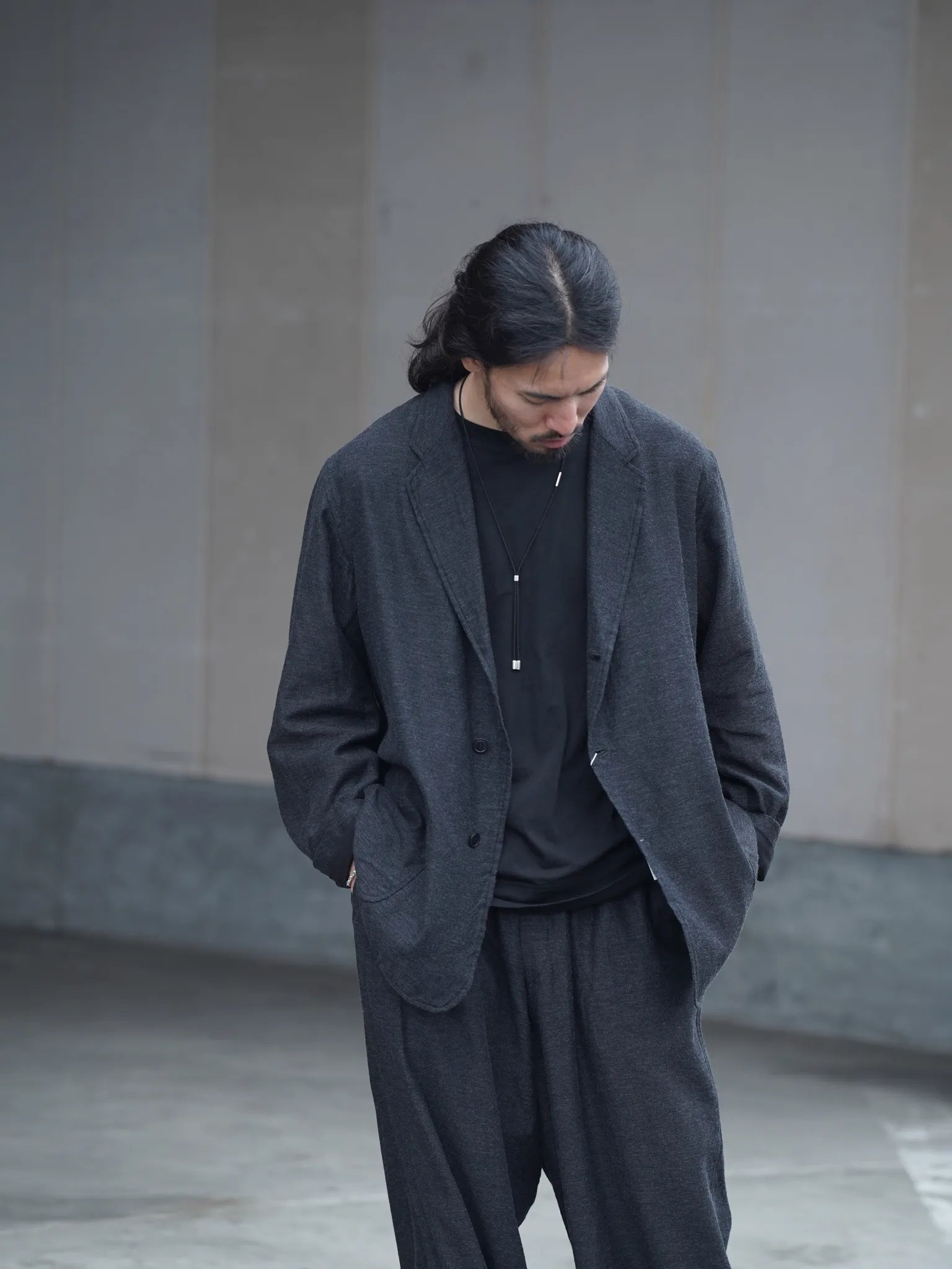 ノ*ア様 COMOLI 24AW カシミヤシルク ジャケット チャコールグレー COMOLI カシミヤシルク 3Bジャケット CHARCOAL | CASANOVA&CO