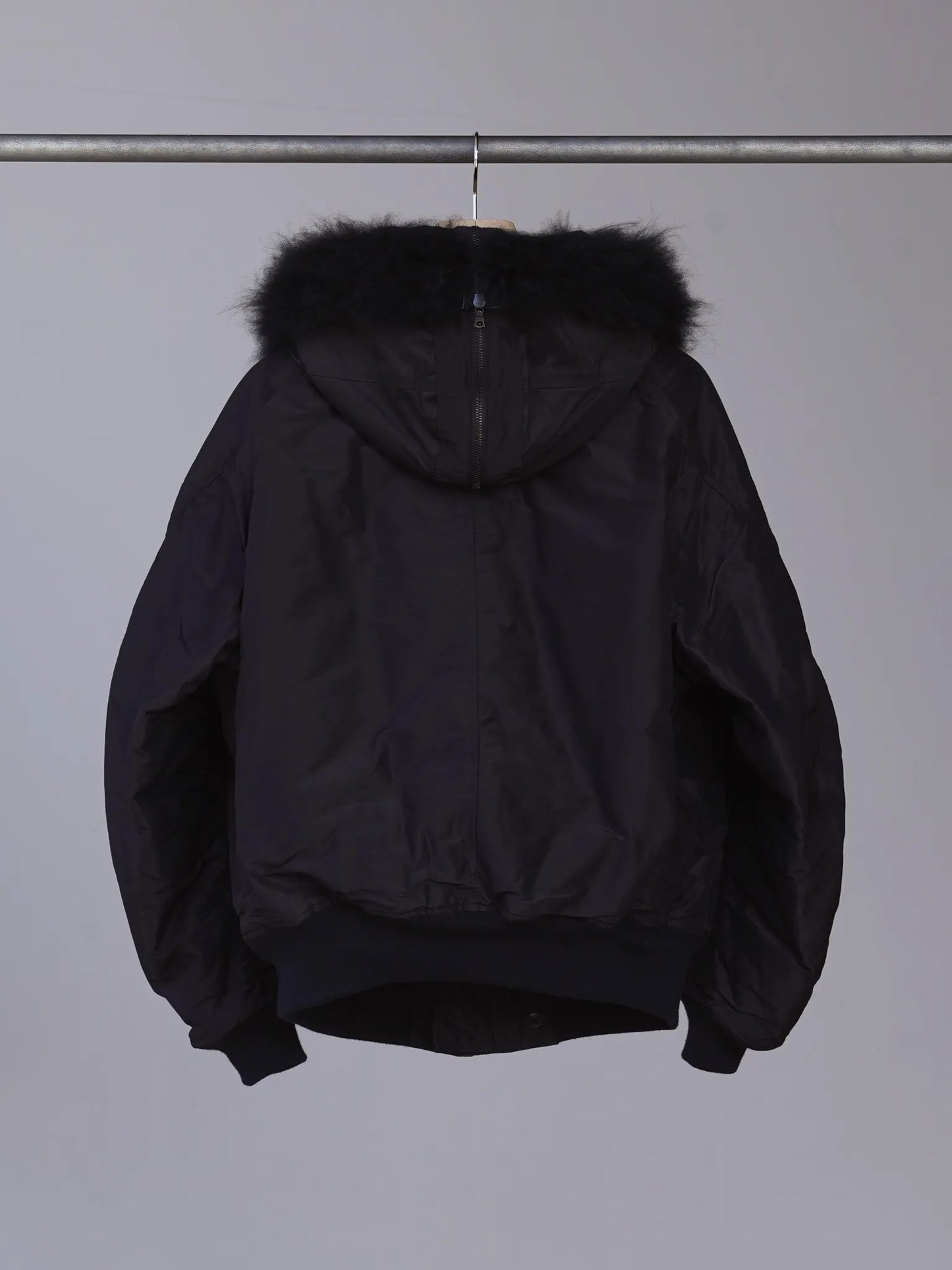 COMOLI | コットンシルク ミリタリーフーデッドジャケット BROWN