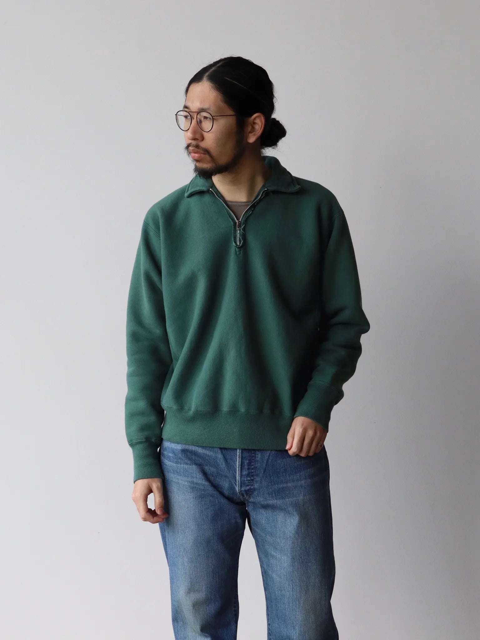 A.PRESSE Vintage Half Zip Sweatshirt 3 - トップス