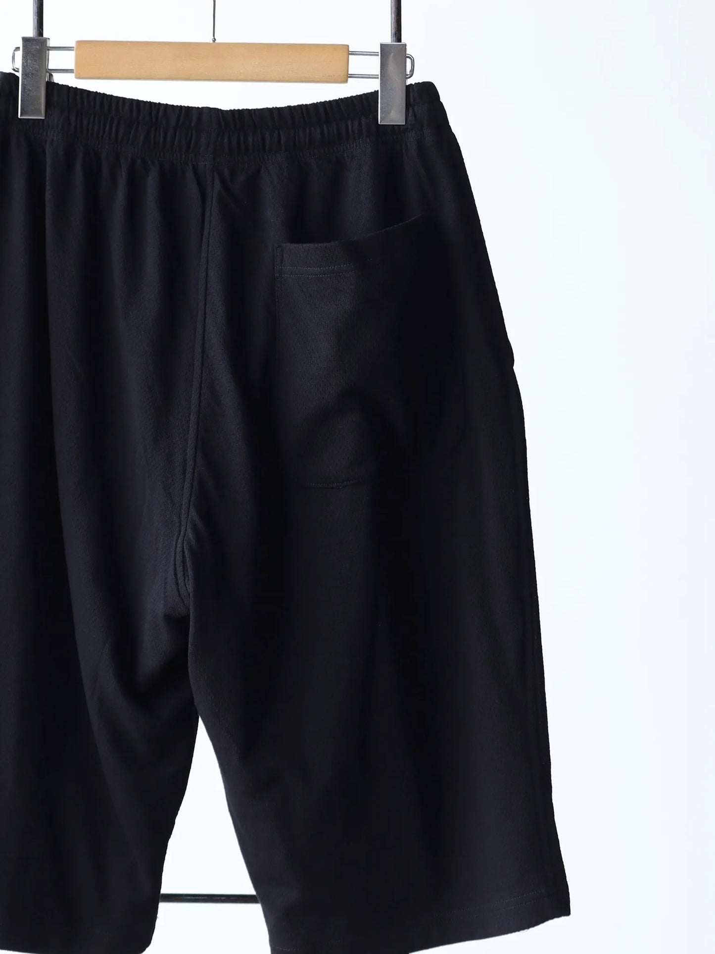comoli-コットンメッシュ-ショーツ-black-5