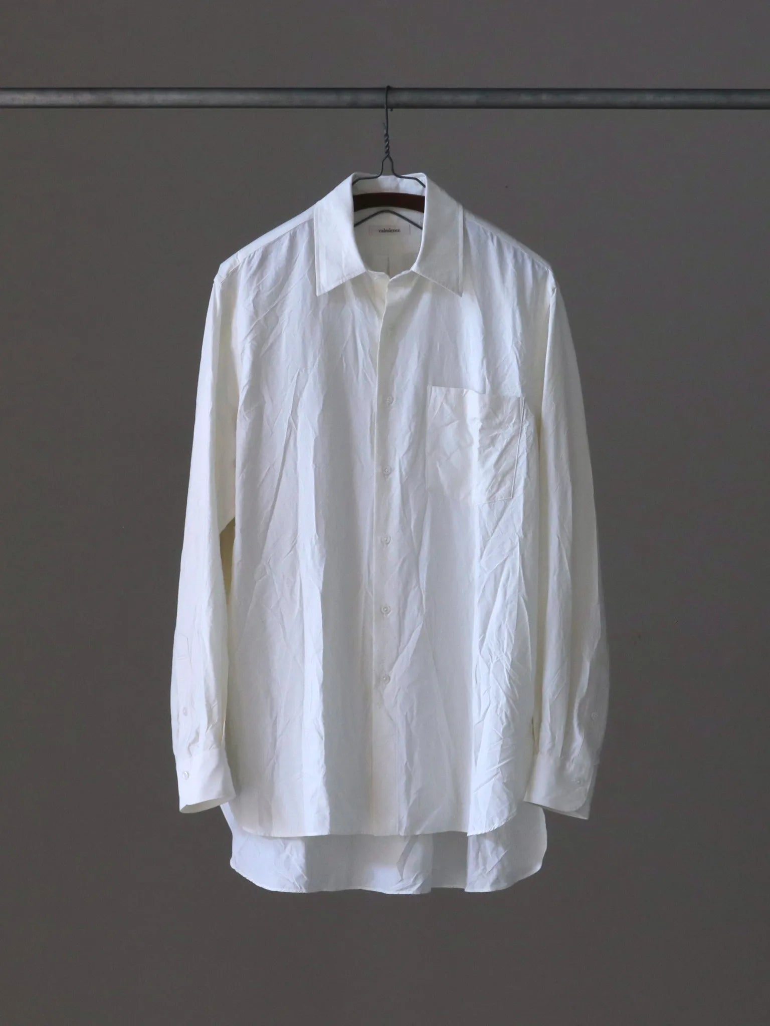 トップス calmlence Regular Collar Shirt calmlence REGULAR COLLAR SHIRT WHT | CASANOVA&CO (カサノヴァアンド