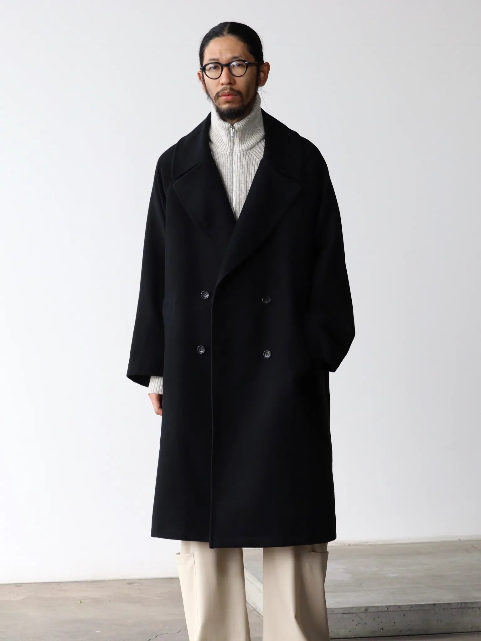 Graphpaper | Supima Moleskin Coat BLACK