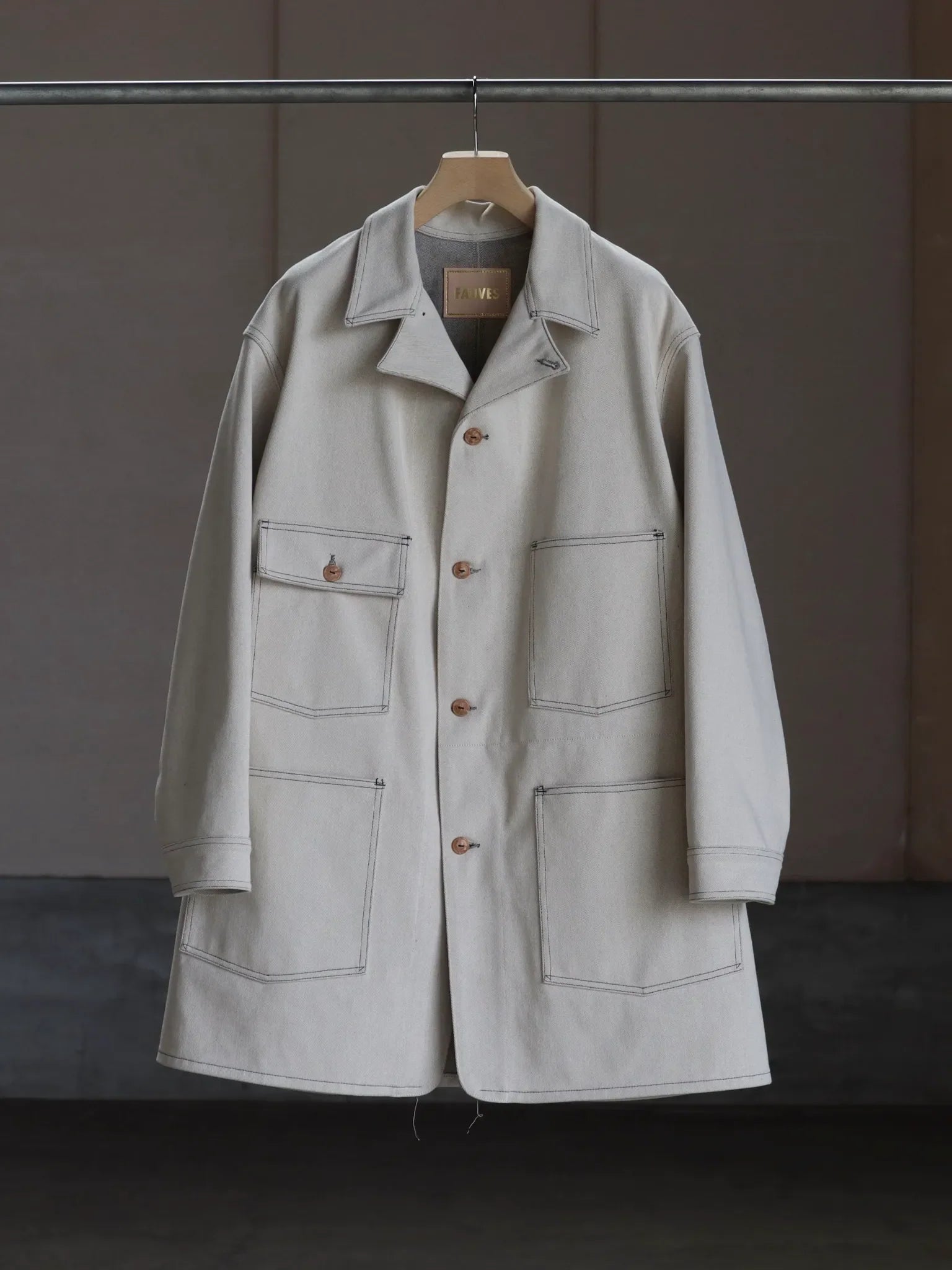 FAUVES CARPENTER JACKET ECRU | CASANOVA&CO (カサノヴァアンドコー  