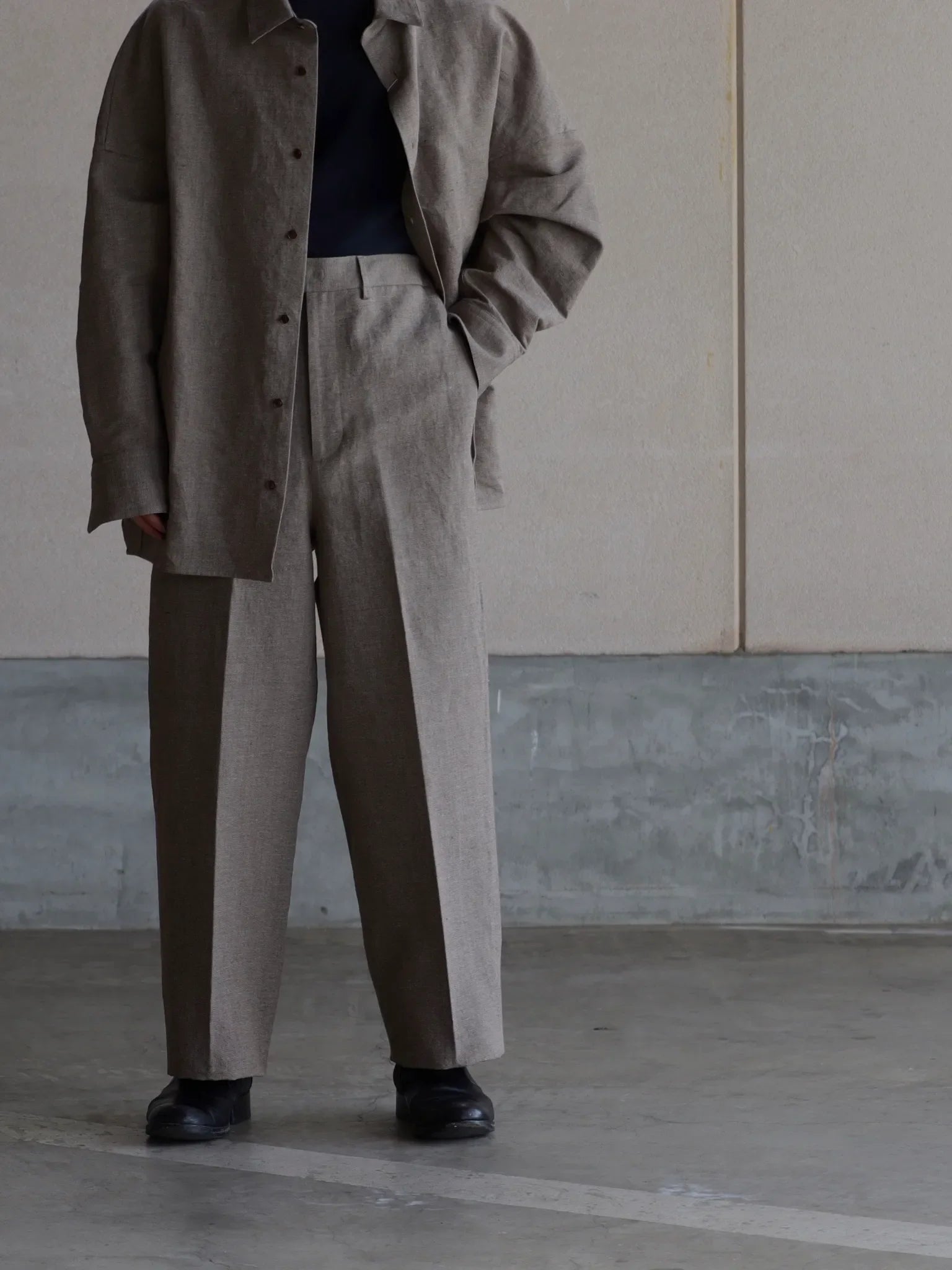 nonnotte Wide Trousers Geometric Brown | CASANOVA&CO nonnotte Wide Trousers Geometric Brown | CASANOVA&CO