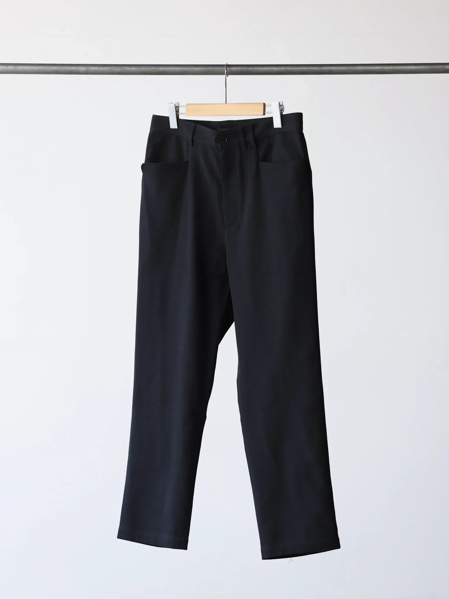 tilt The authentics Double Cloth French Trousers Black tilt The authentics Double Cloth French Trousers Black