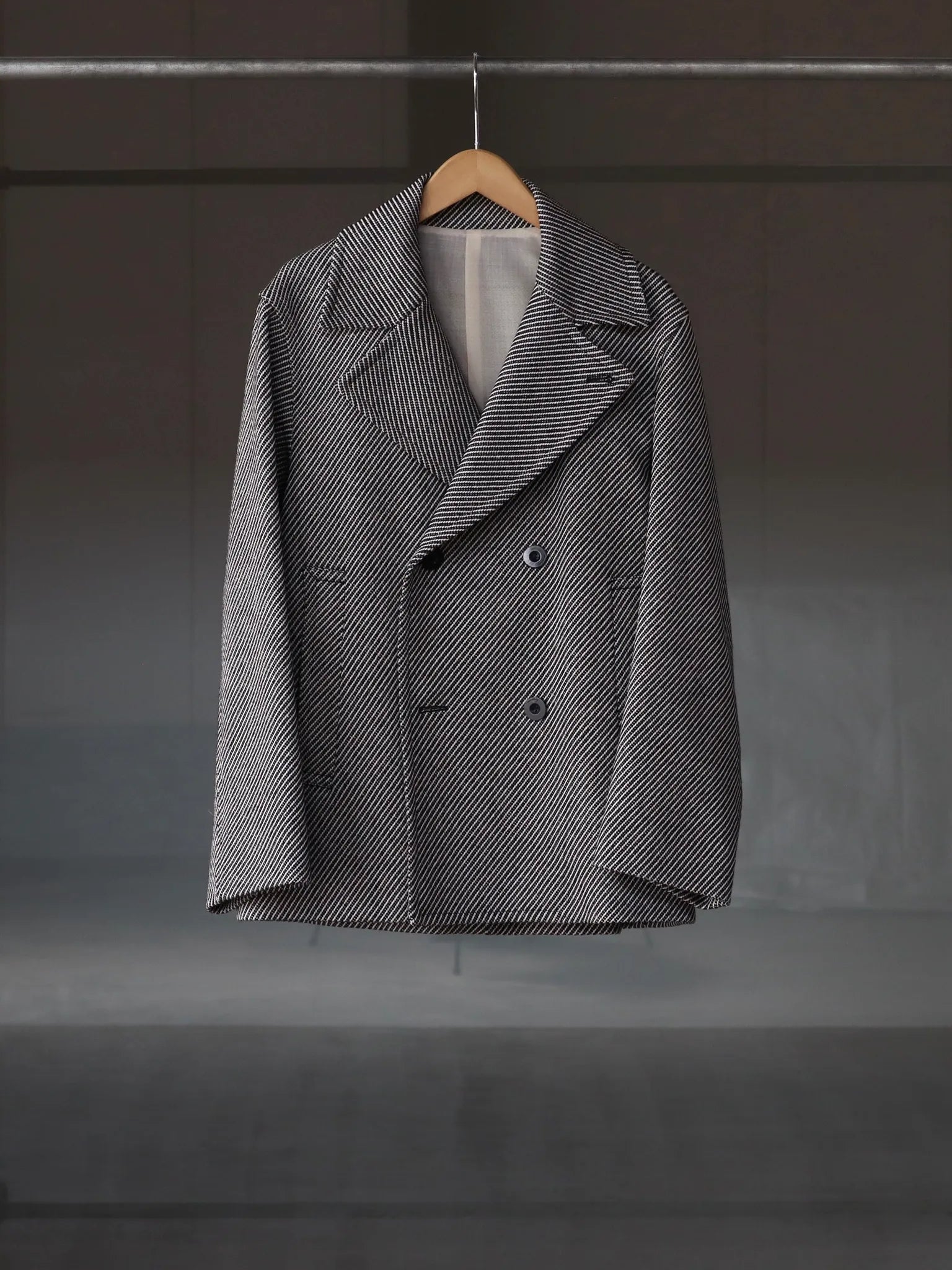 IRENISA DOUBLE BREASTED SHORT COAT BLACK MIX | CASANOVA&CO Online IRENISA DOUBLE BREASTED SHORT COAT BLACK MIX | CASANOVA&CO Online