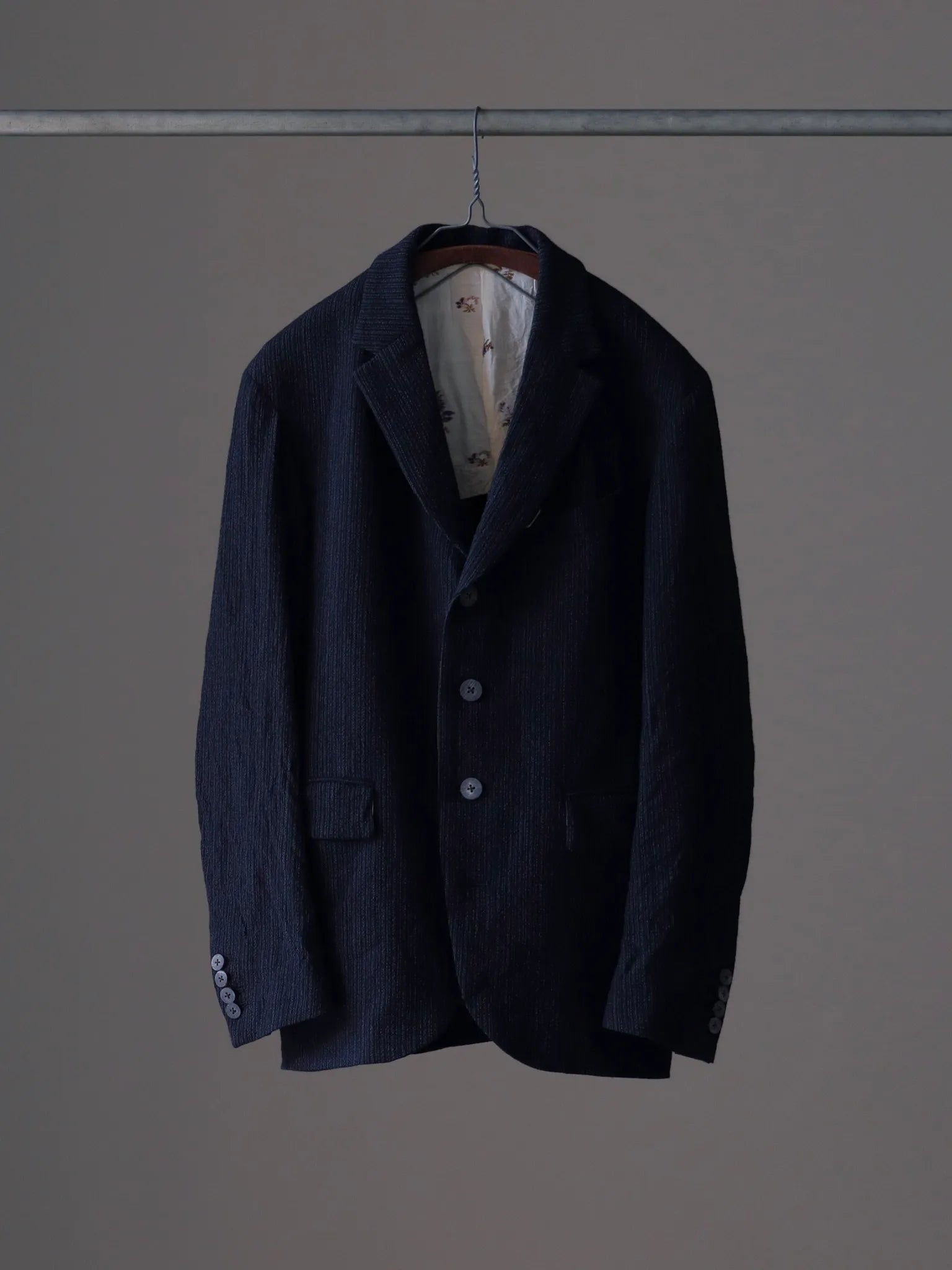 calmlence NOTCHED LAPEL SACK COAT BLKST | CASANOVA&CO (カサノヴァ