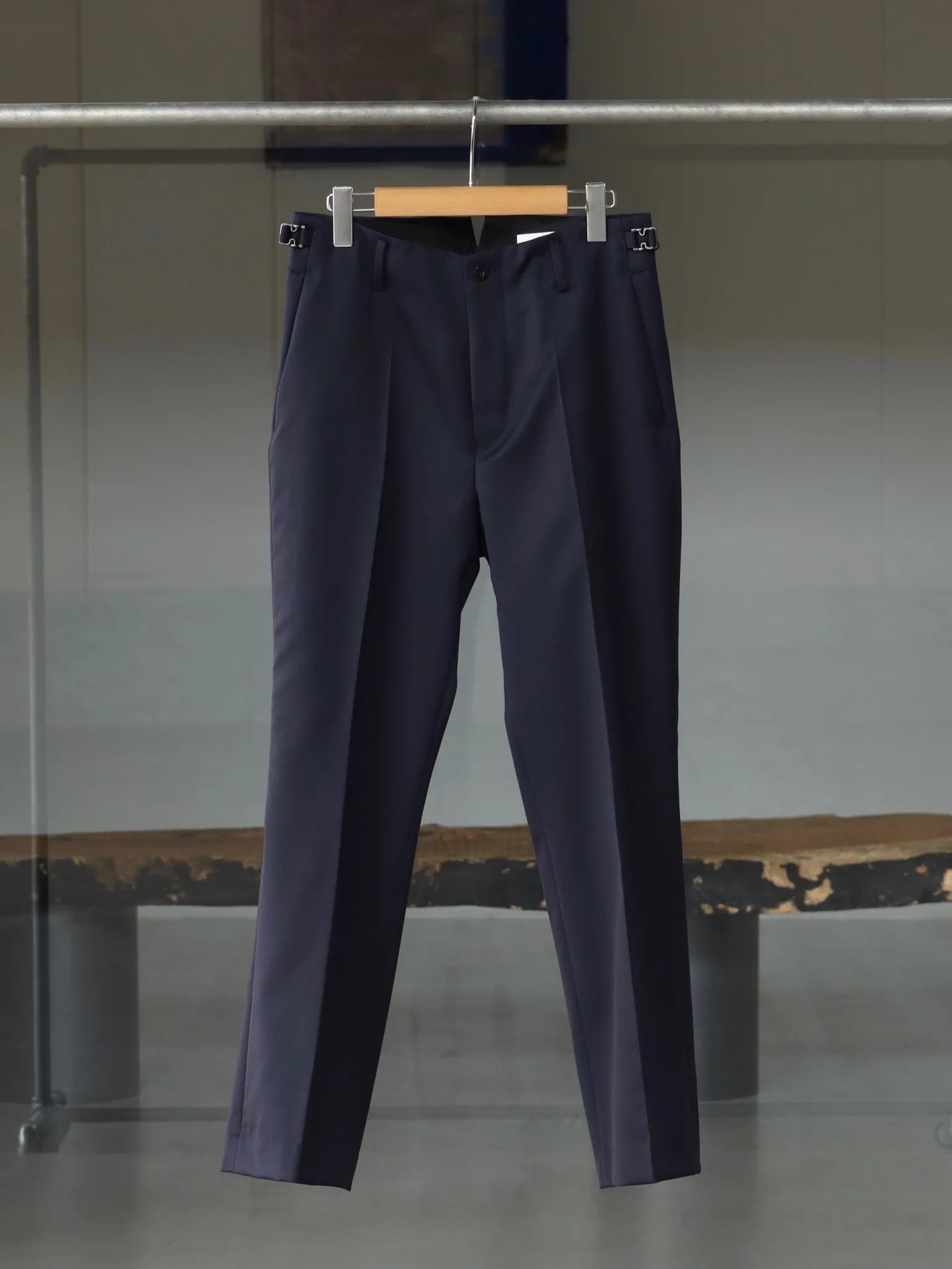 IRENISA SEMI FLARED PANTS NAVY | CASANOVA&CO (카사 노바 앤드 코 IRENISA SEMI FLARED PANTS NAVY | CASANOVA&CO (카사 노바 앤드 코