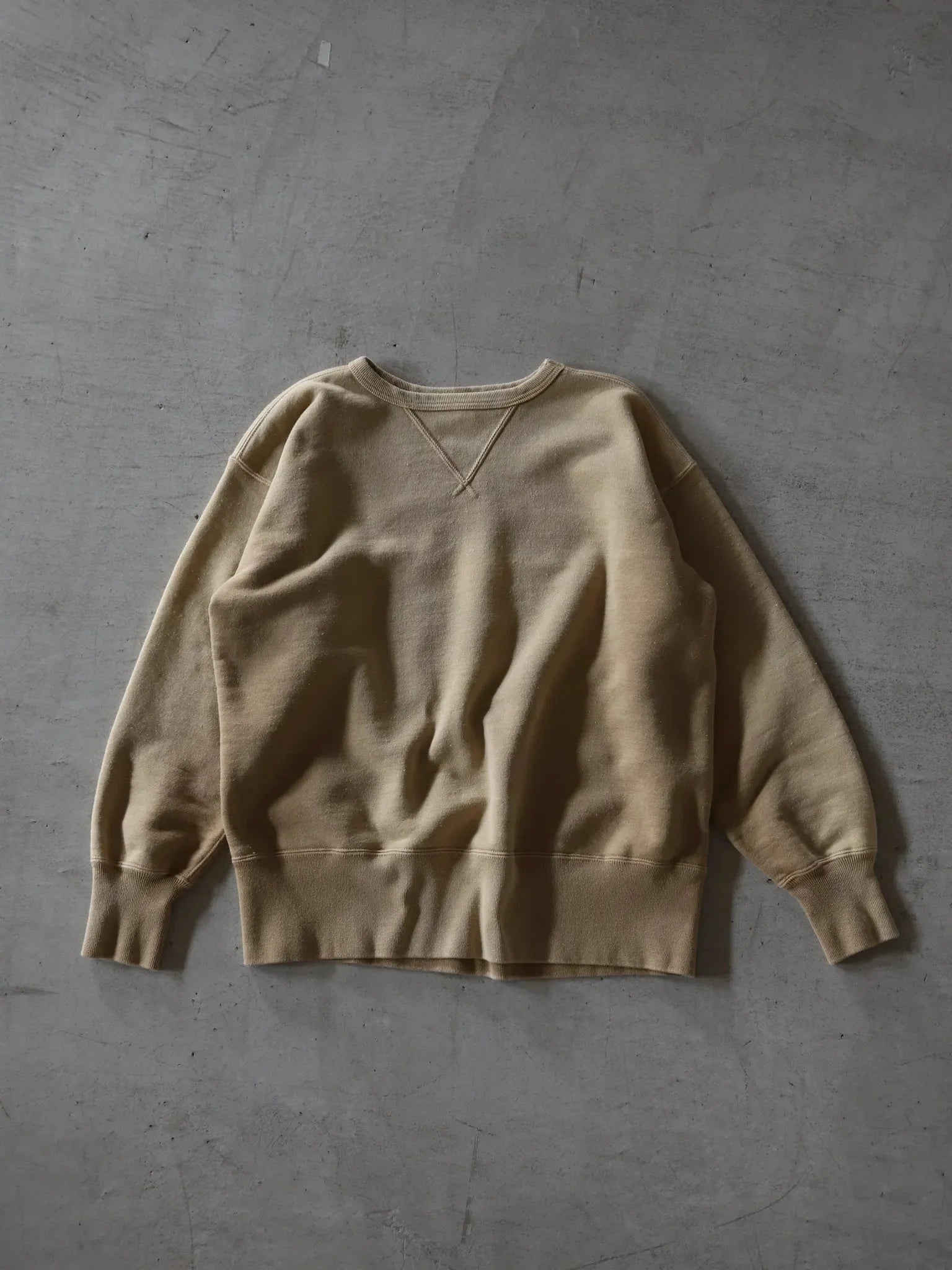 T.T LOT.603 SWEAT SHIRT Bleached Camel | CASANOVA&CO (カサノヴァ T.T LOT.603 SWEAT SHIRT Bleached Camel | CASANOVA&CO (カサノヴァ