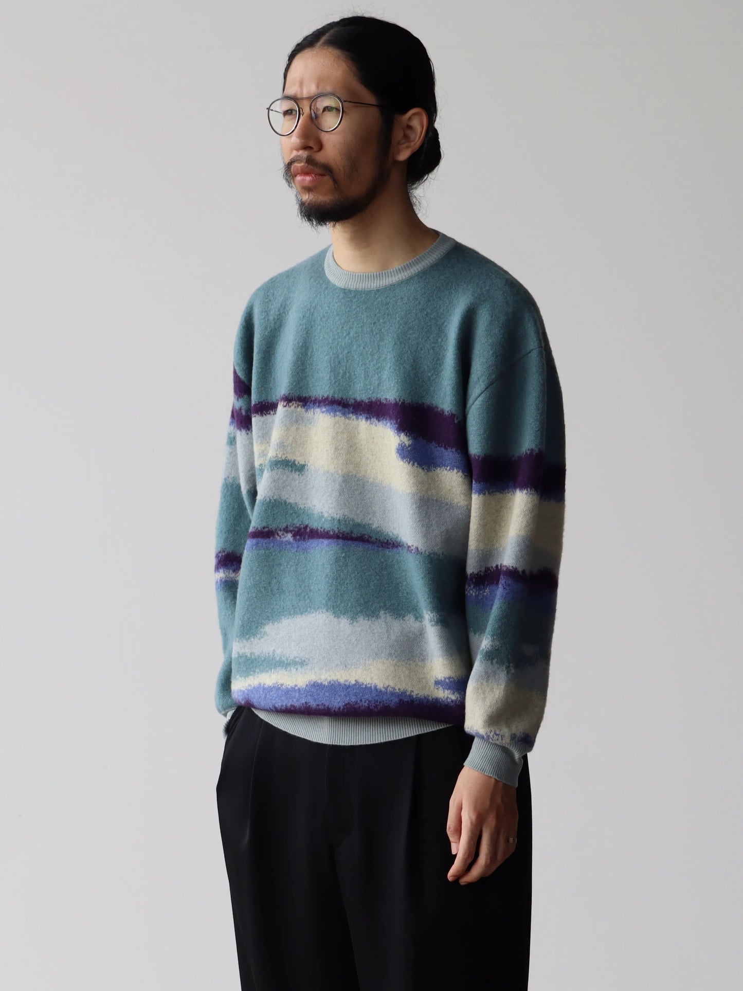 graphpaper-jacquard-crew-neck-knit-blue-fog-2