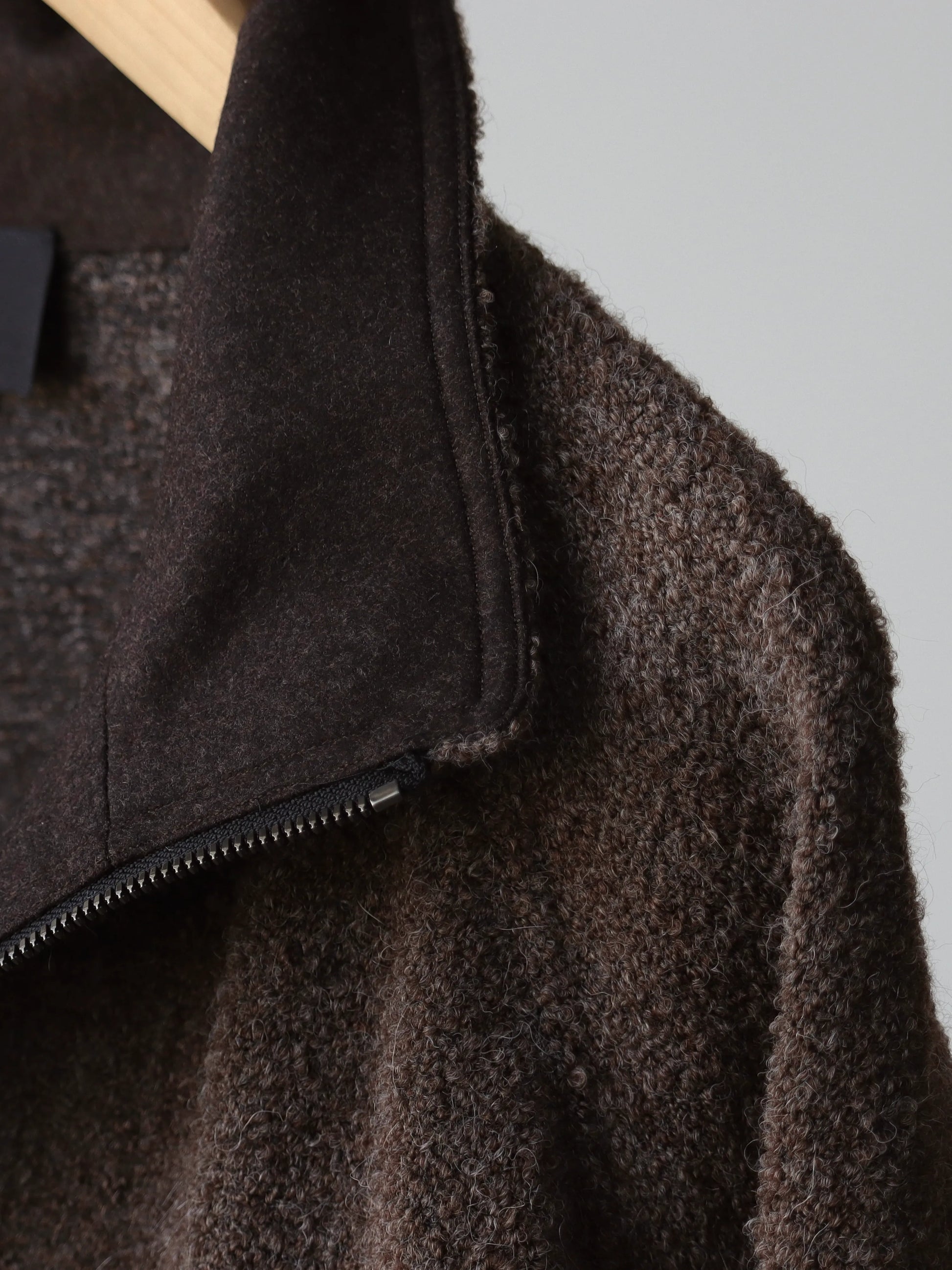 山内-アルパカボア-ジッププルオーバー-ash-gray-5