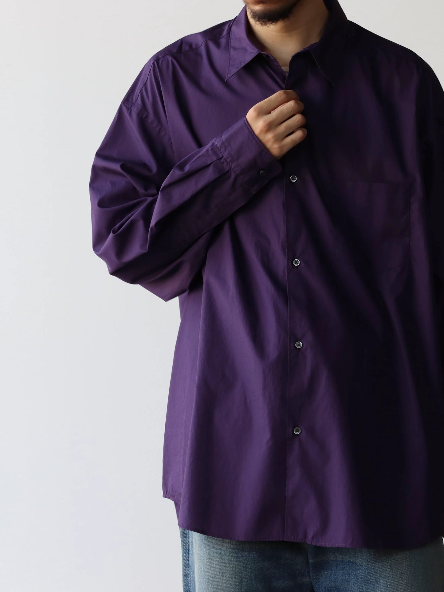 graphpaper-broad-l-s-oversized-regular-collar-shirt-purple-3