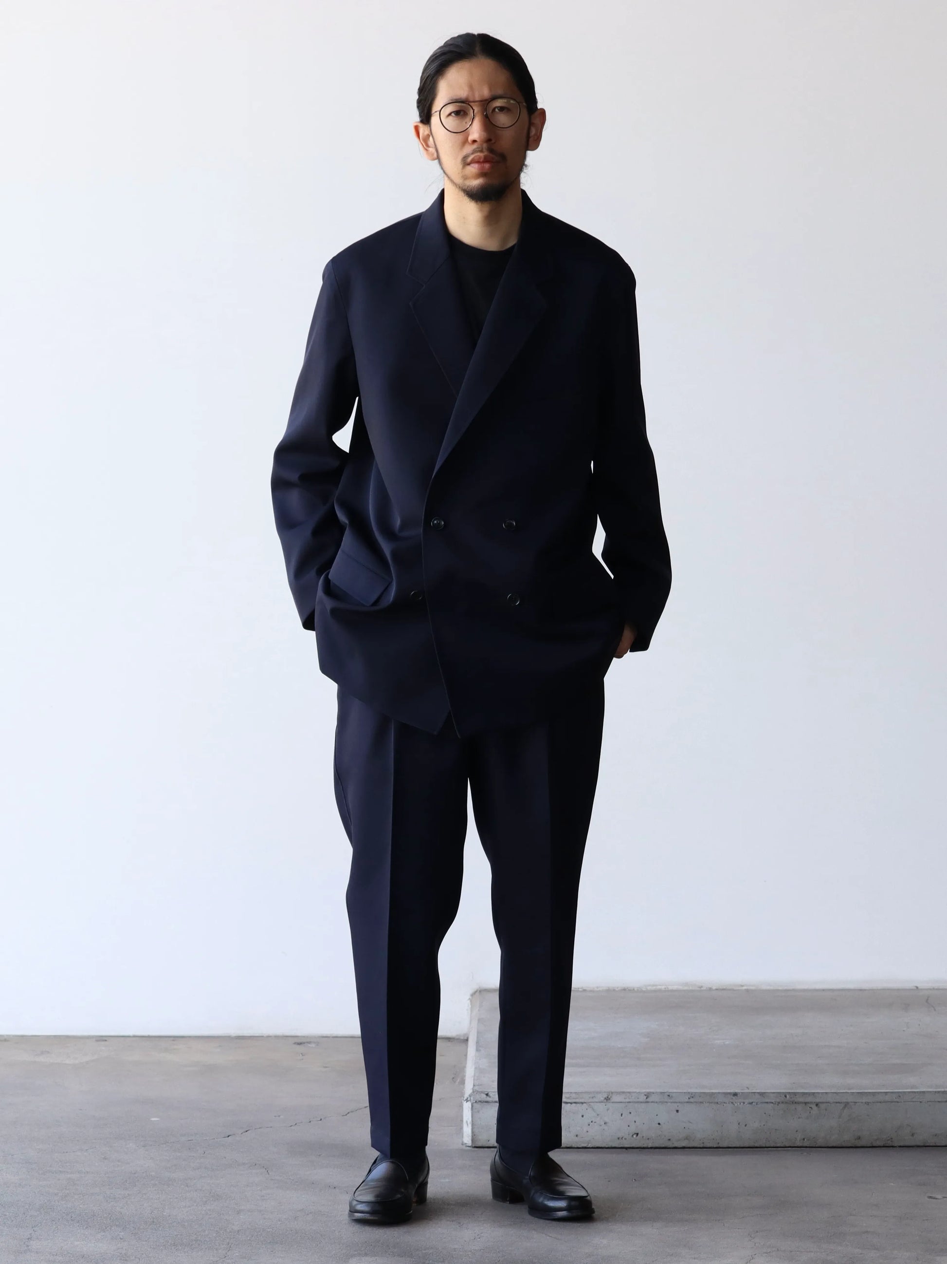Graphpaper Scale Off Wool Double Jacket NAVY | CASANOVA&CO Online 