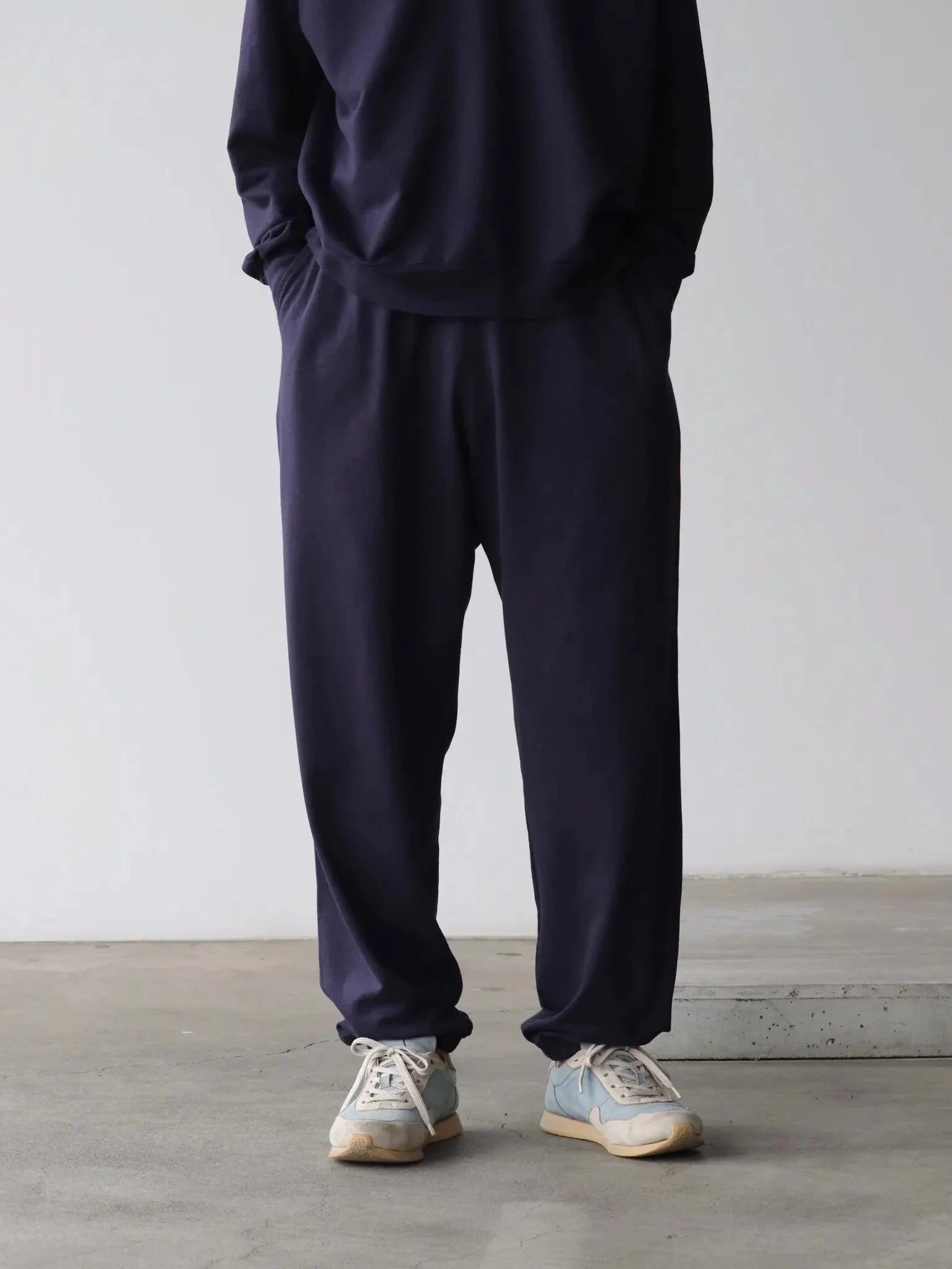 COMOLI Cotton Silk Jersey Pants NAVY | CASANOVA&CO COMOLI Cotton Silk Jersey Pants NAVY | CASANOVA&CO