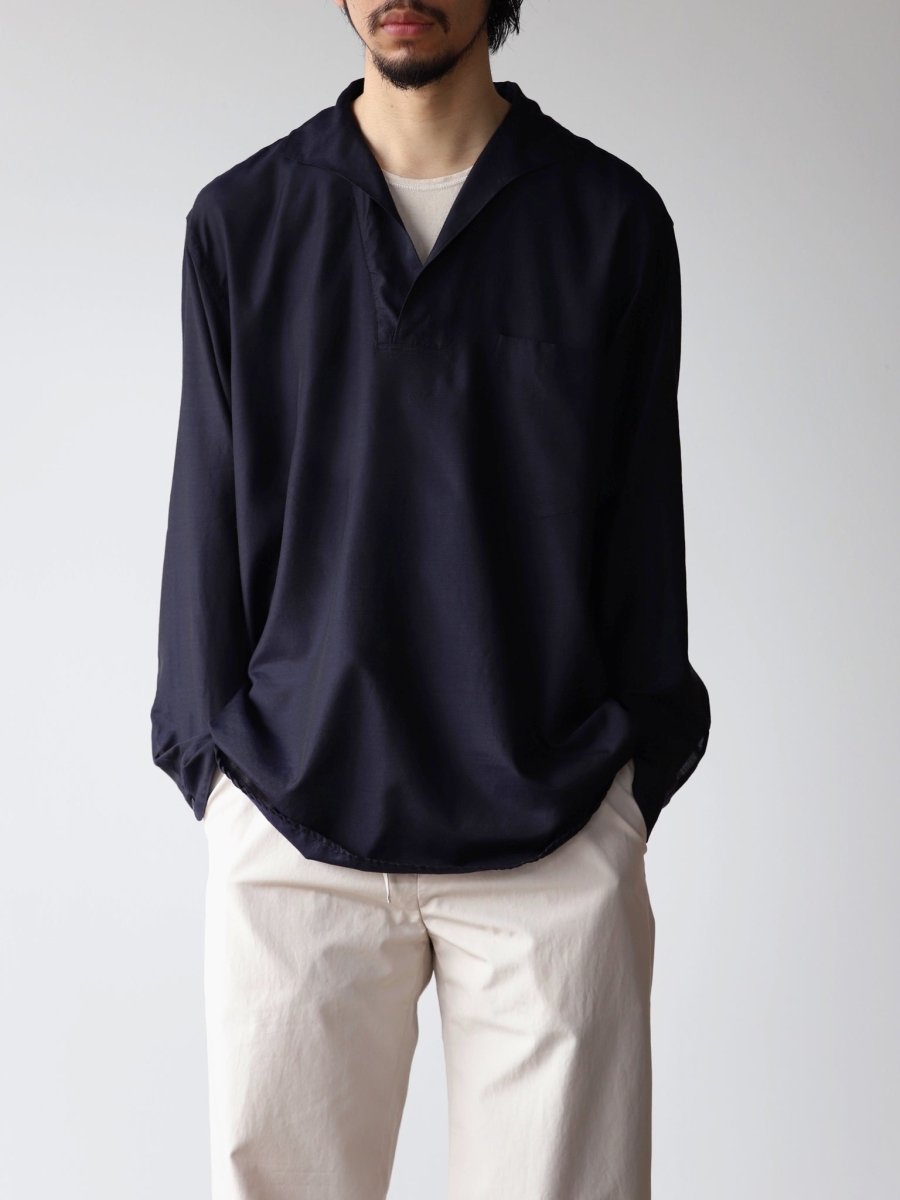 comoli-wool-silk-skipper-shirts-navy-1