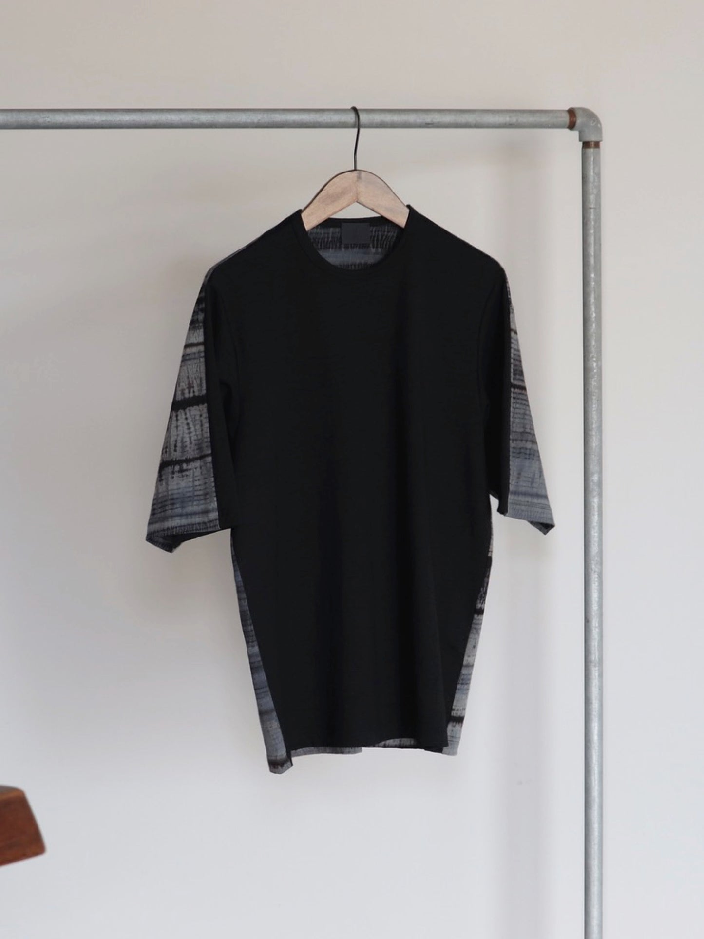 yamauchi-ennsyuku-linen-knit-tshirt-sibori-black-1
