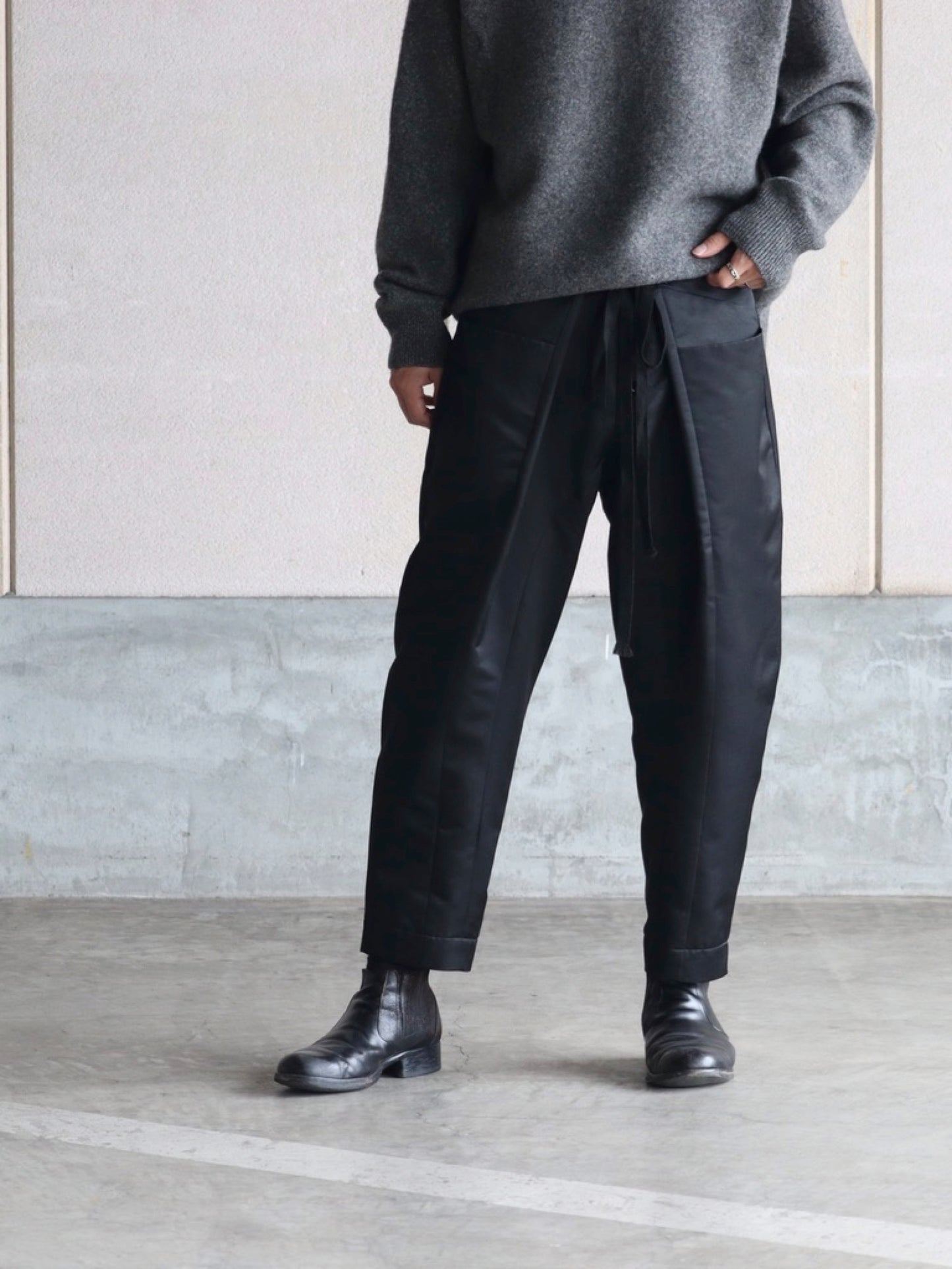 seventyfive | 6-Pocket Tapered Trousers 브라운 올리브