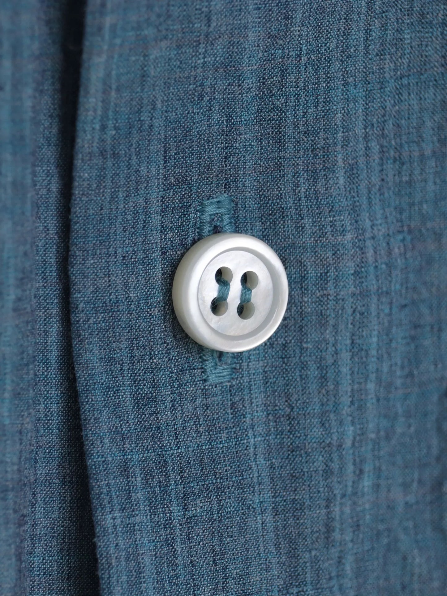 山内 塩縮加工ラミーシャンブレー (羽衿無し) saxe | CASANOVA&CO (カサノヴァアンドコー) オンライン通販サイト