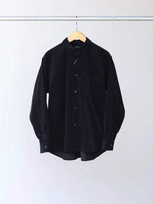 COMOLI | コーデュロイ コモリシャツ BLACK