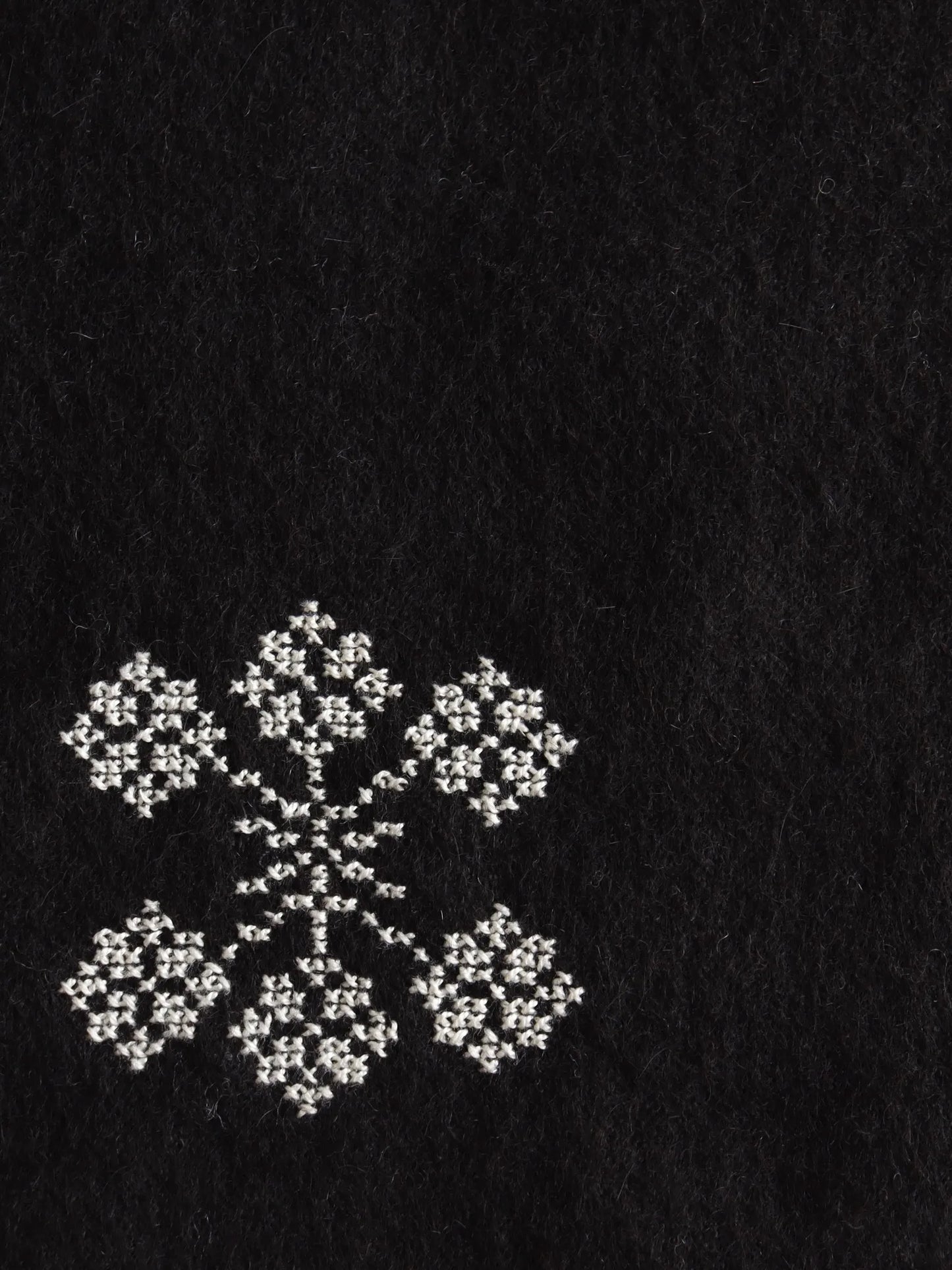 THE INOUE BROTHERS | The Inoue Brothers Up-Cycled Alpaca Scarf BLACK