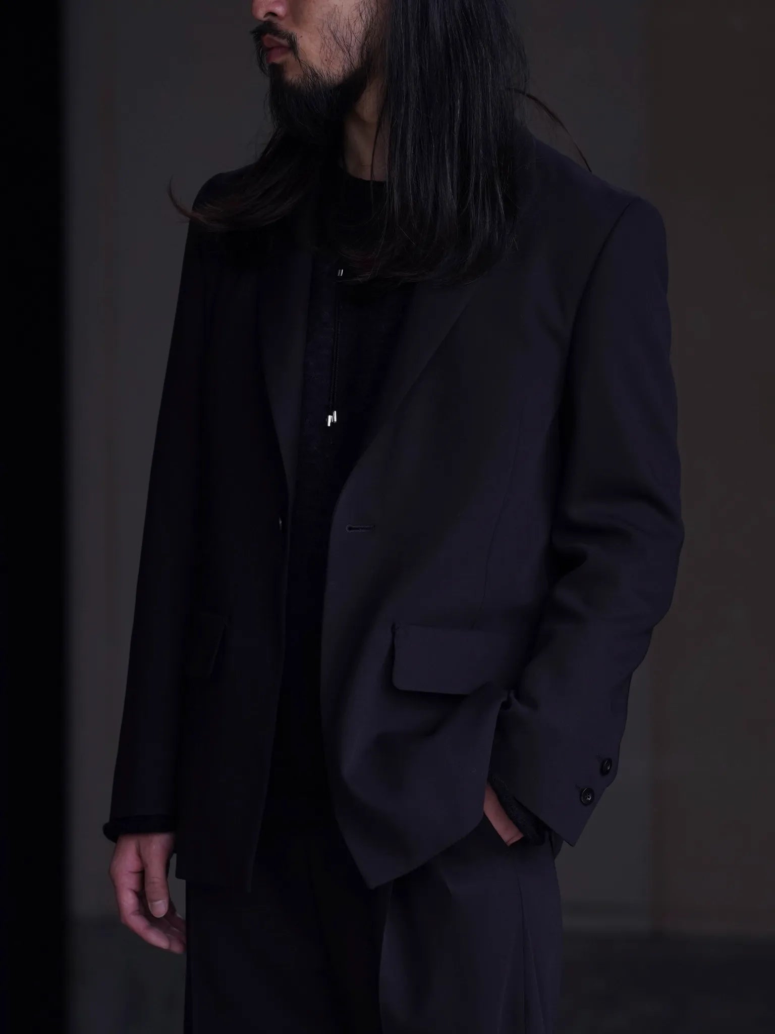 irenisa-modified-shawl-collar-jacket-dark-brown-9