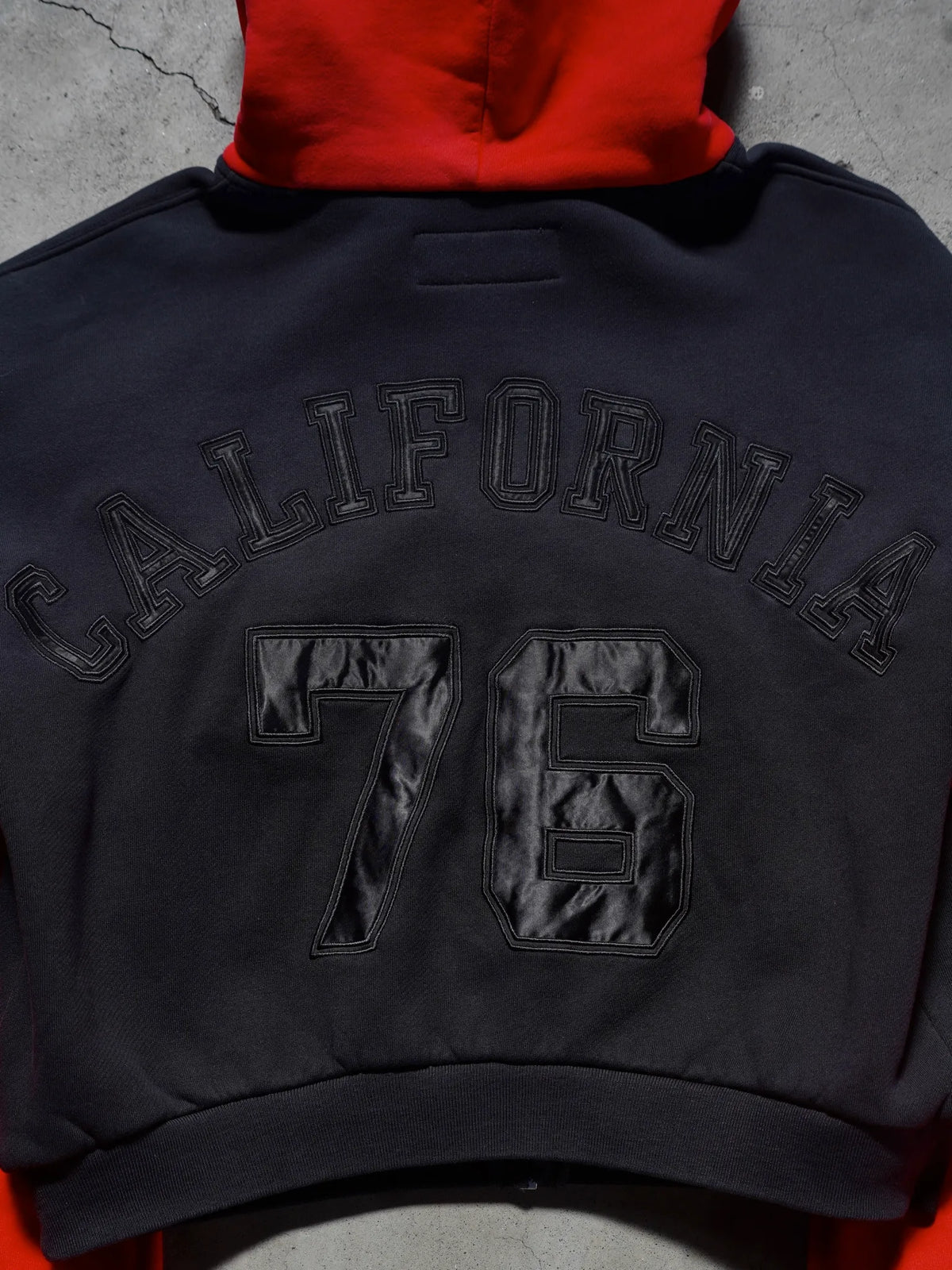 ERL | VARSITY HOODIE BLACK RED