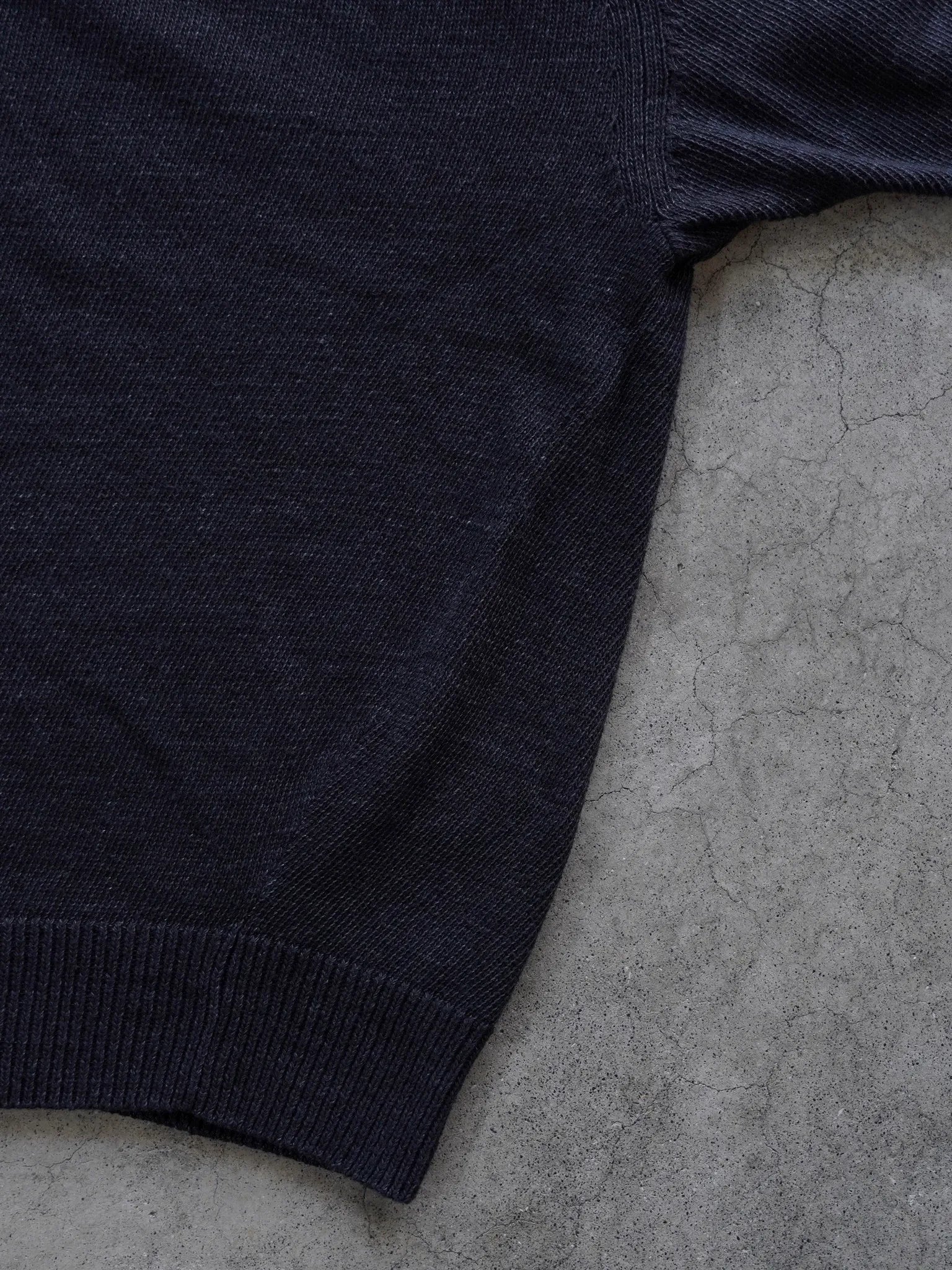COMOLI 8G Crew Neck Knit Black | CASANOVA&CO Online Store COMOLI 8G Crew Neck Knit Black | CASANOVA&CO Online Store
