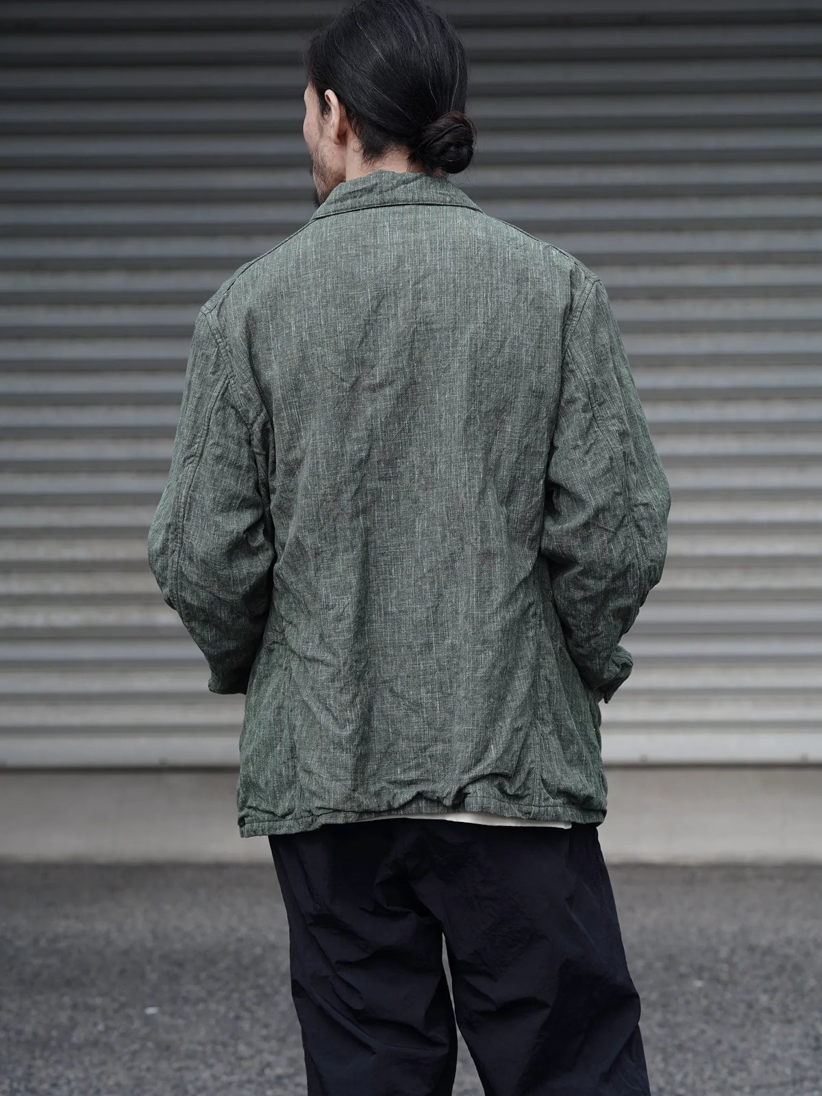 THE NULABEL | HANK DYED COVERALLS OLIVE/GREY