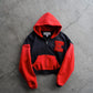ERL | VARSITY HOODIE BLACK RED