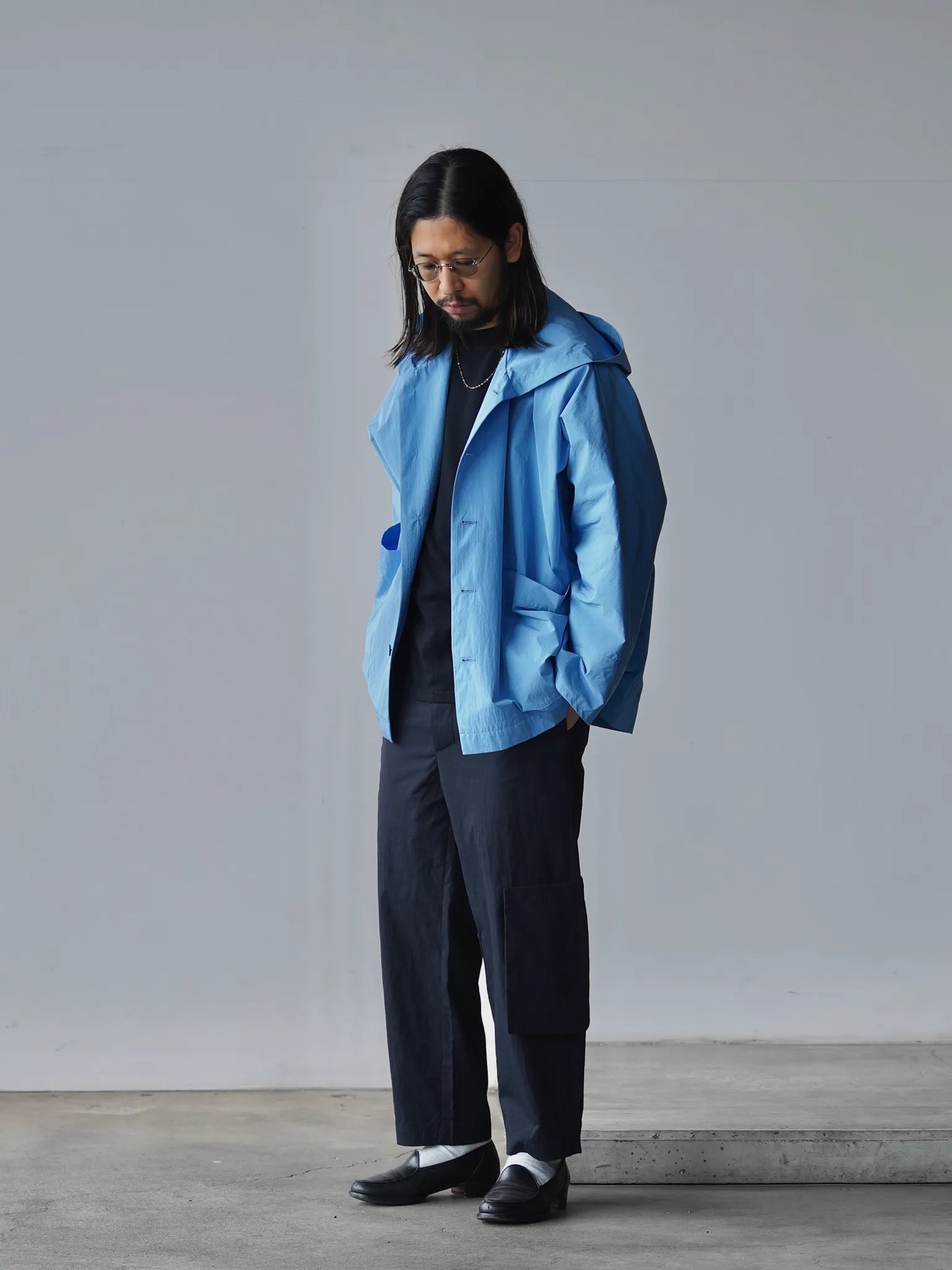 BESTIAIRE | WIDE JACKET LIGHT BLUE
