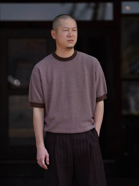 HERILL | American Seaislands Border Pullover Brown